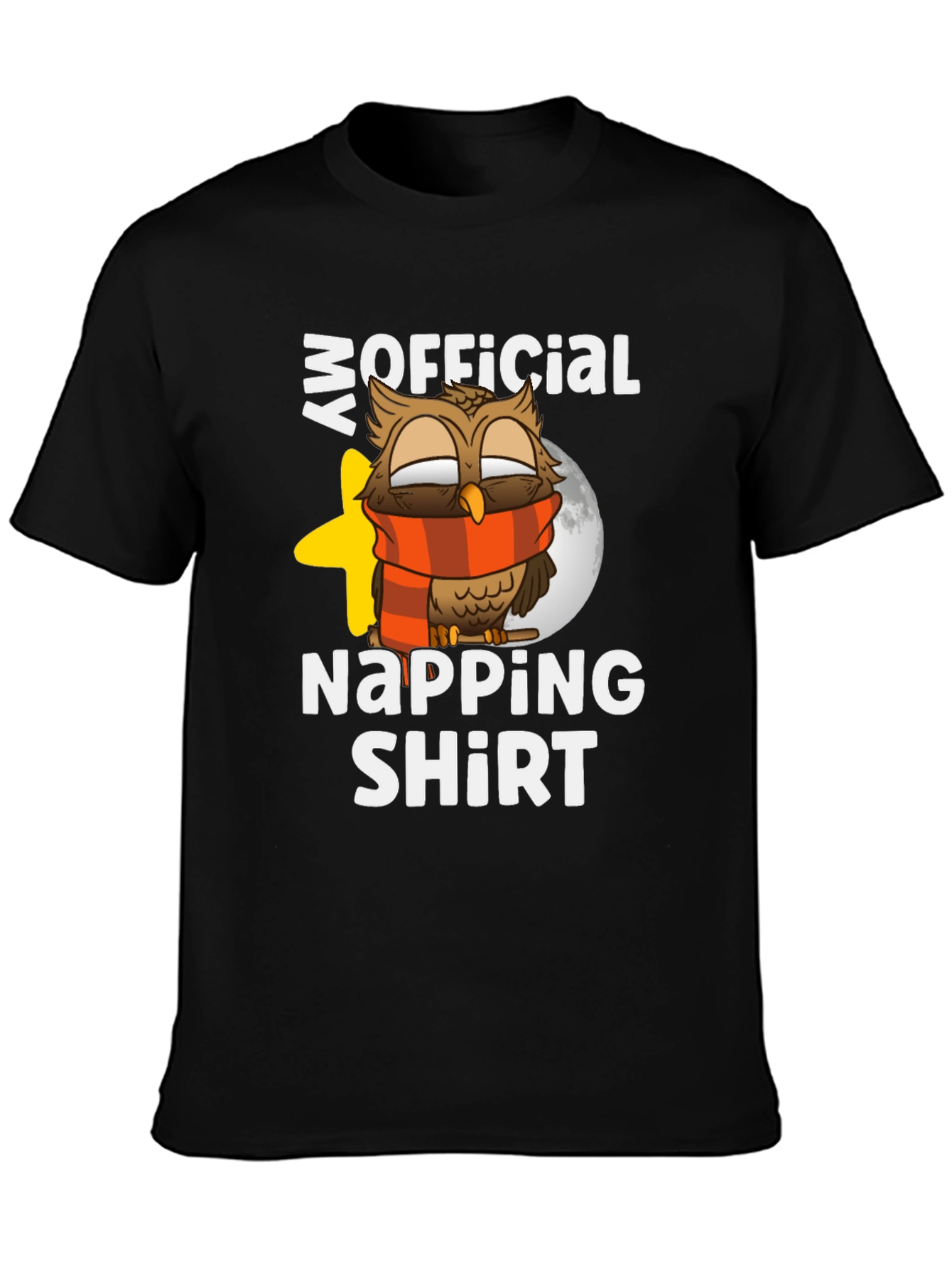 Camiseta Divertida de Búho para Siesta