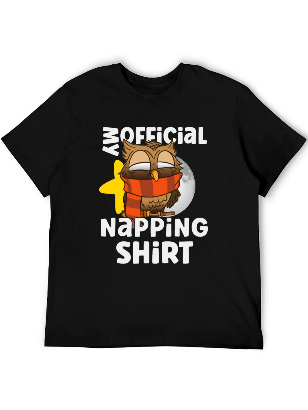 Camiseta Divertida de Búho para Siesta