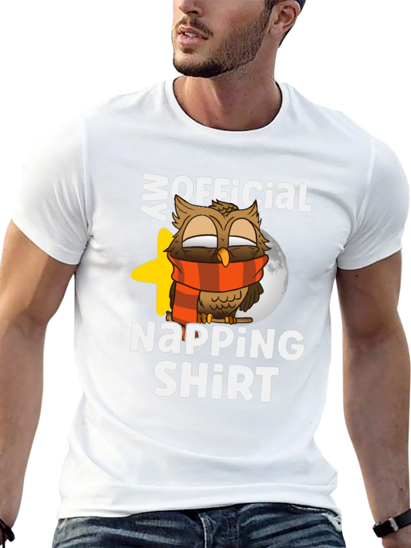 Camiseta Divertida de Búho para Siesta