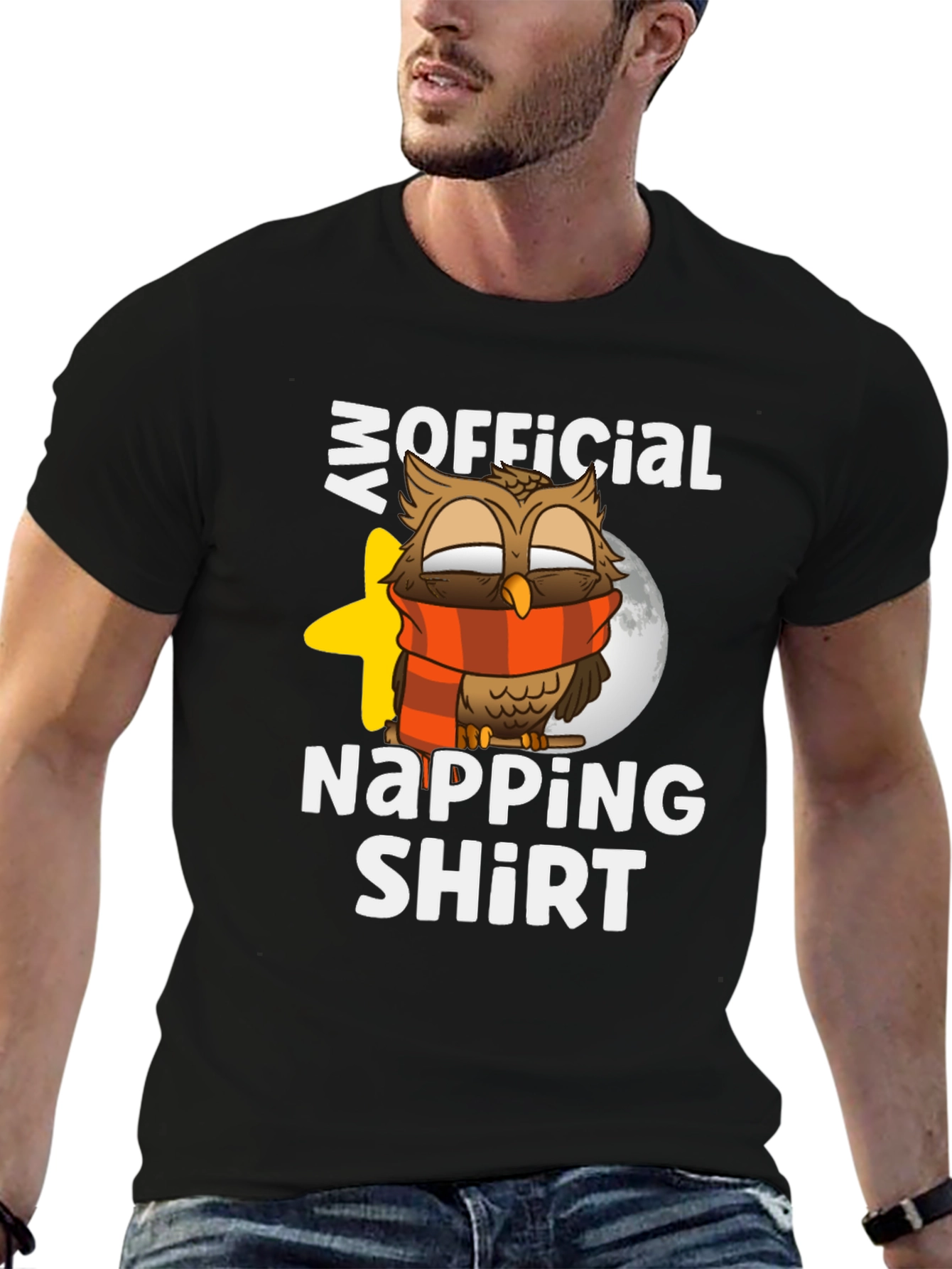Camiseta Divertida de Búho para Siesta