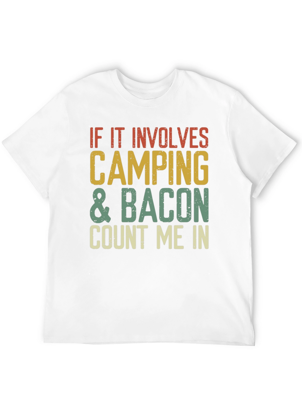 Camiseta Camping & Bacon - ¡Cuenta Conmigo!