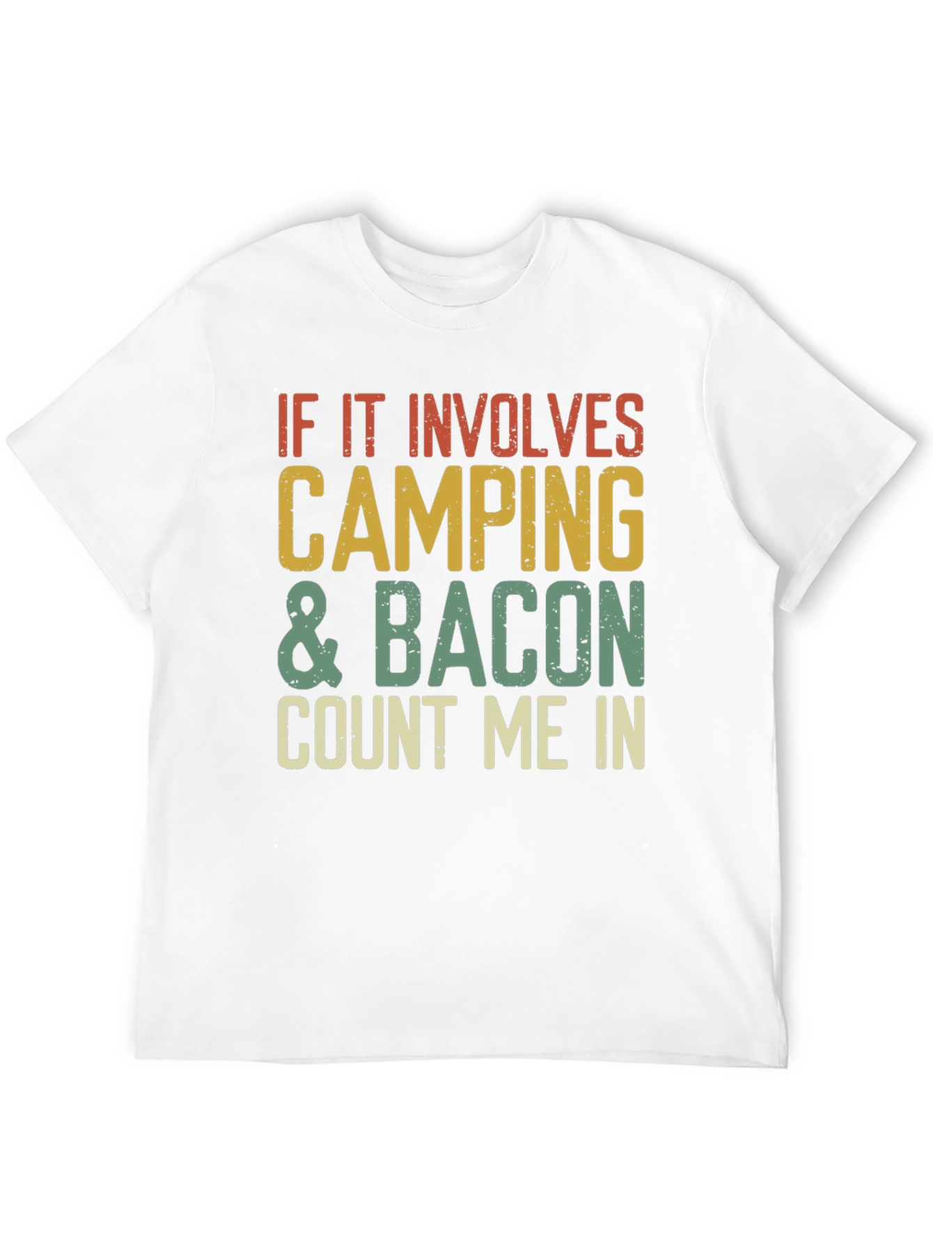 Camiseta Camping & Bacon - ¡Cuenta Conmigo!