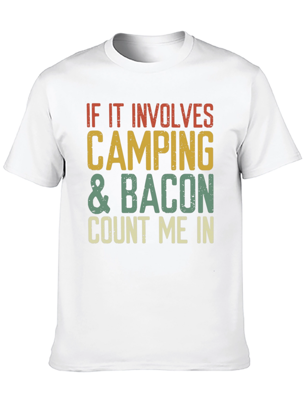 Camiseta Camping & Bacon - ¡Cuenta Conmigo!