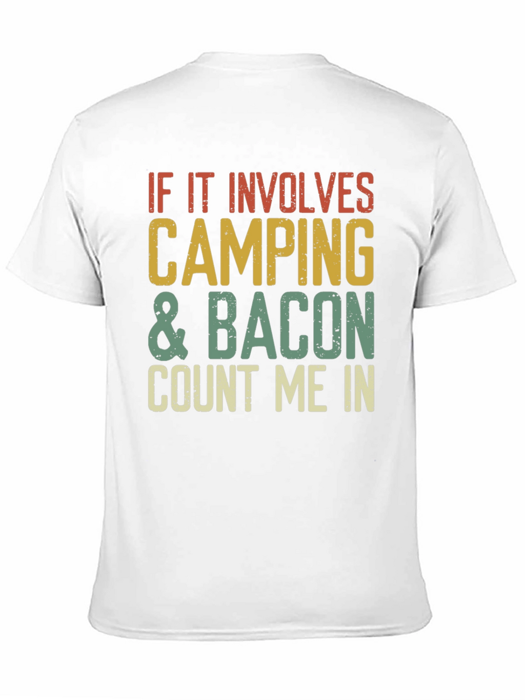 Camiseta Camping & Bacon - ¡Cuenta Conmigo!