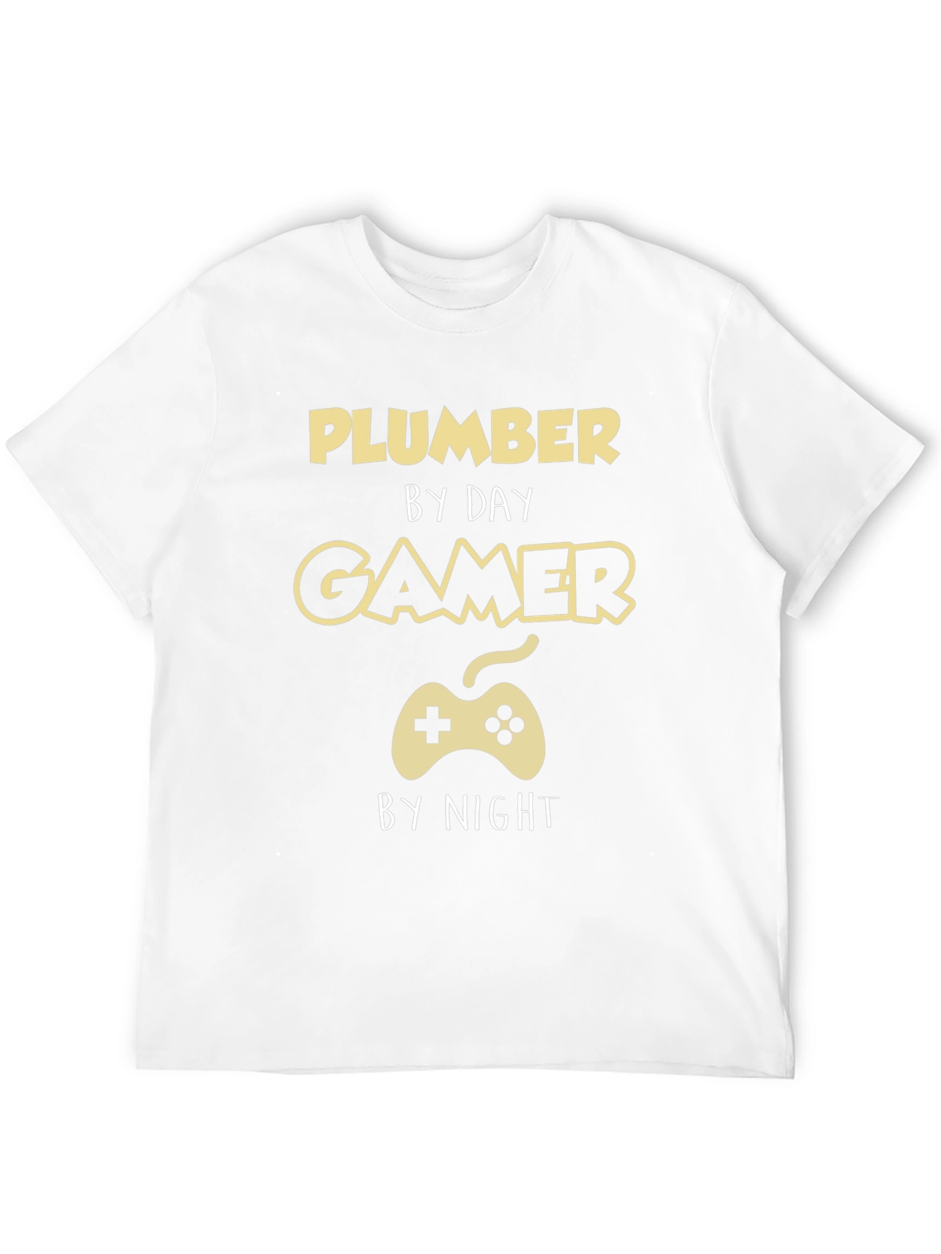 Camiseta Hombre Plomero de Día Gamer de Noche