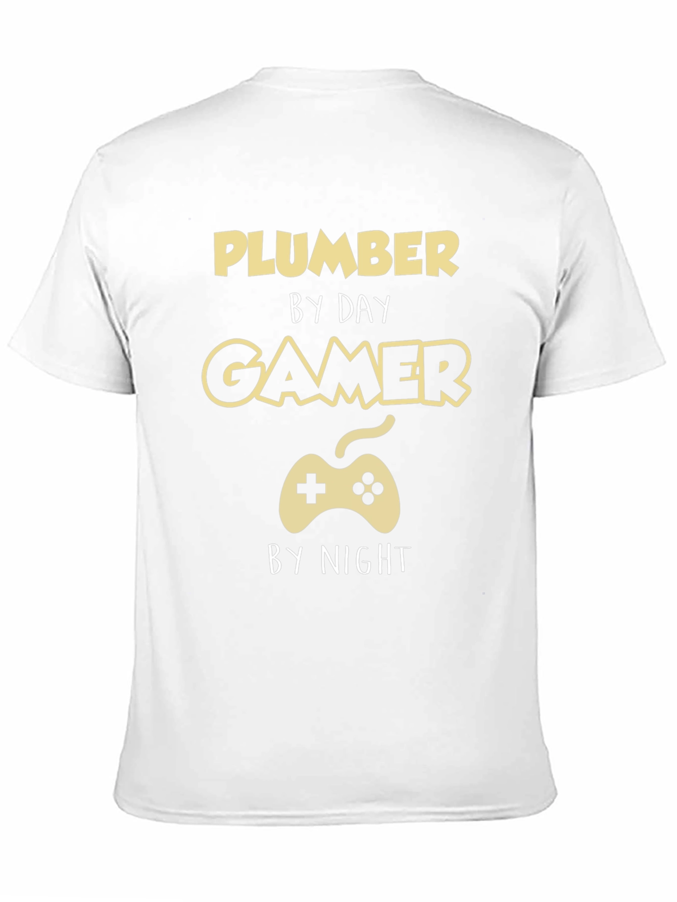 Camiseta Hombre Plomero de Día Gamer de Noche