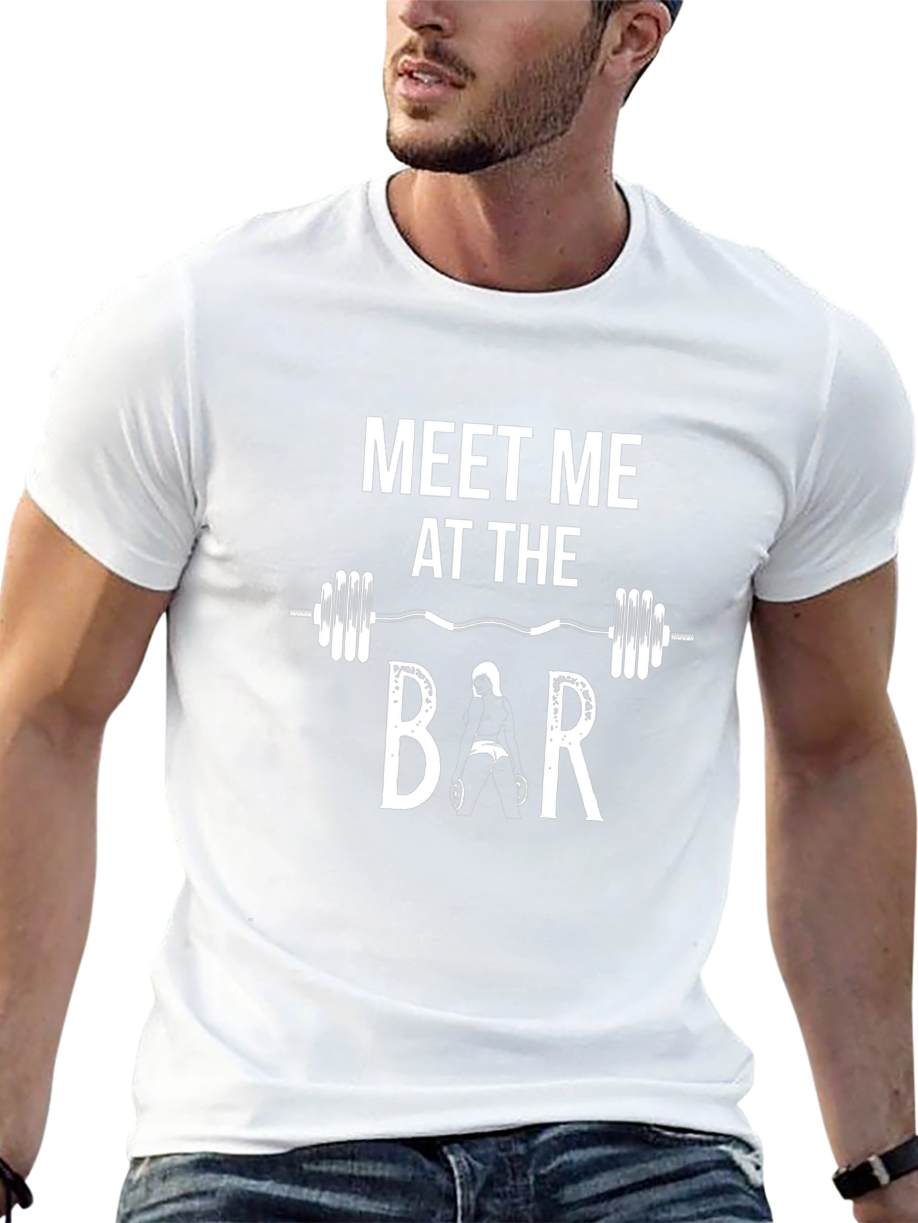 Camiseta Hombre Gym: Meet Me at the Bar
