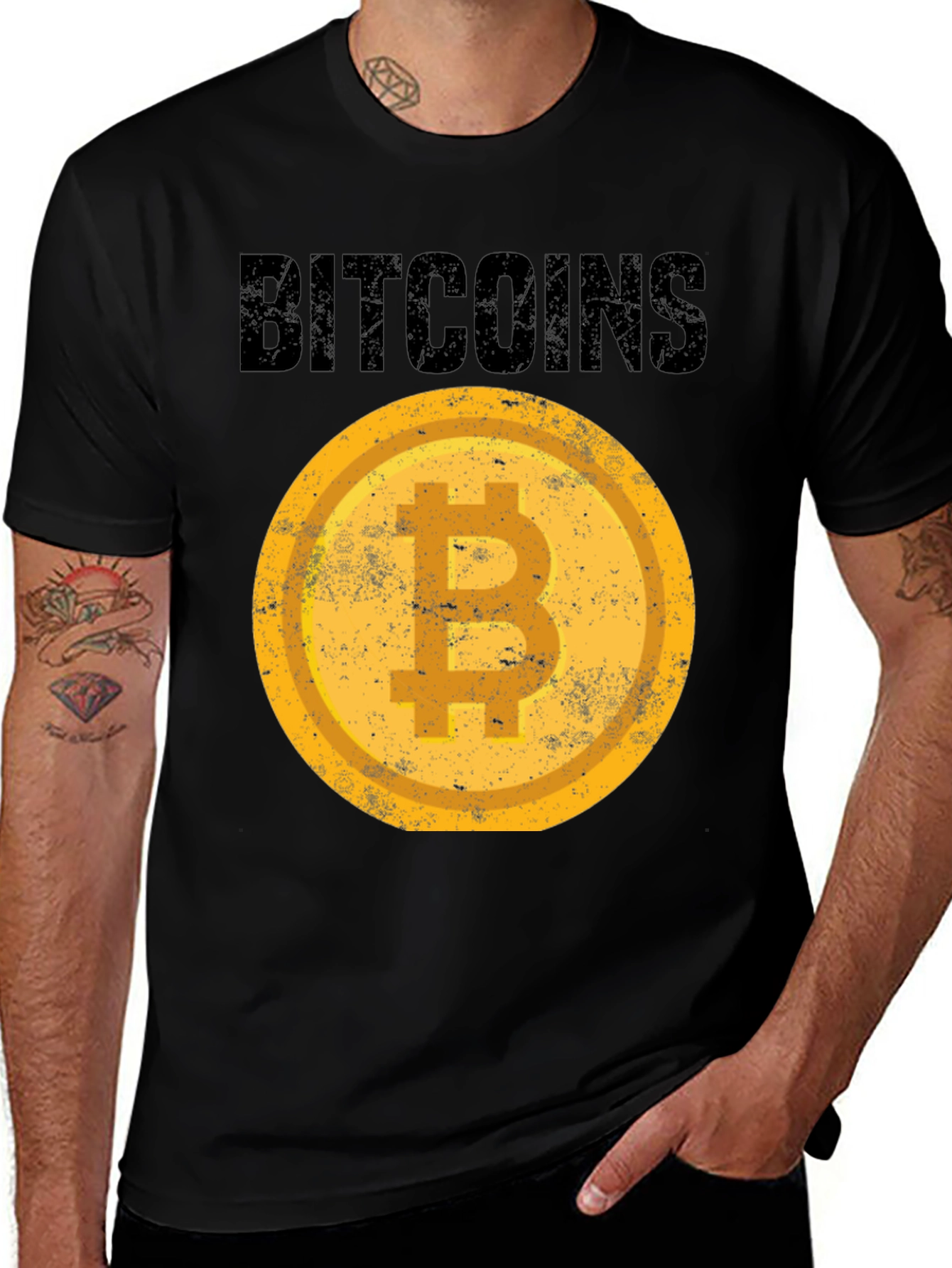Camiseta Bitcoin Estampada - Diseño Moderno