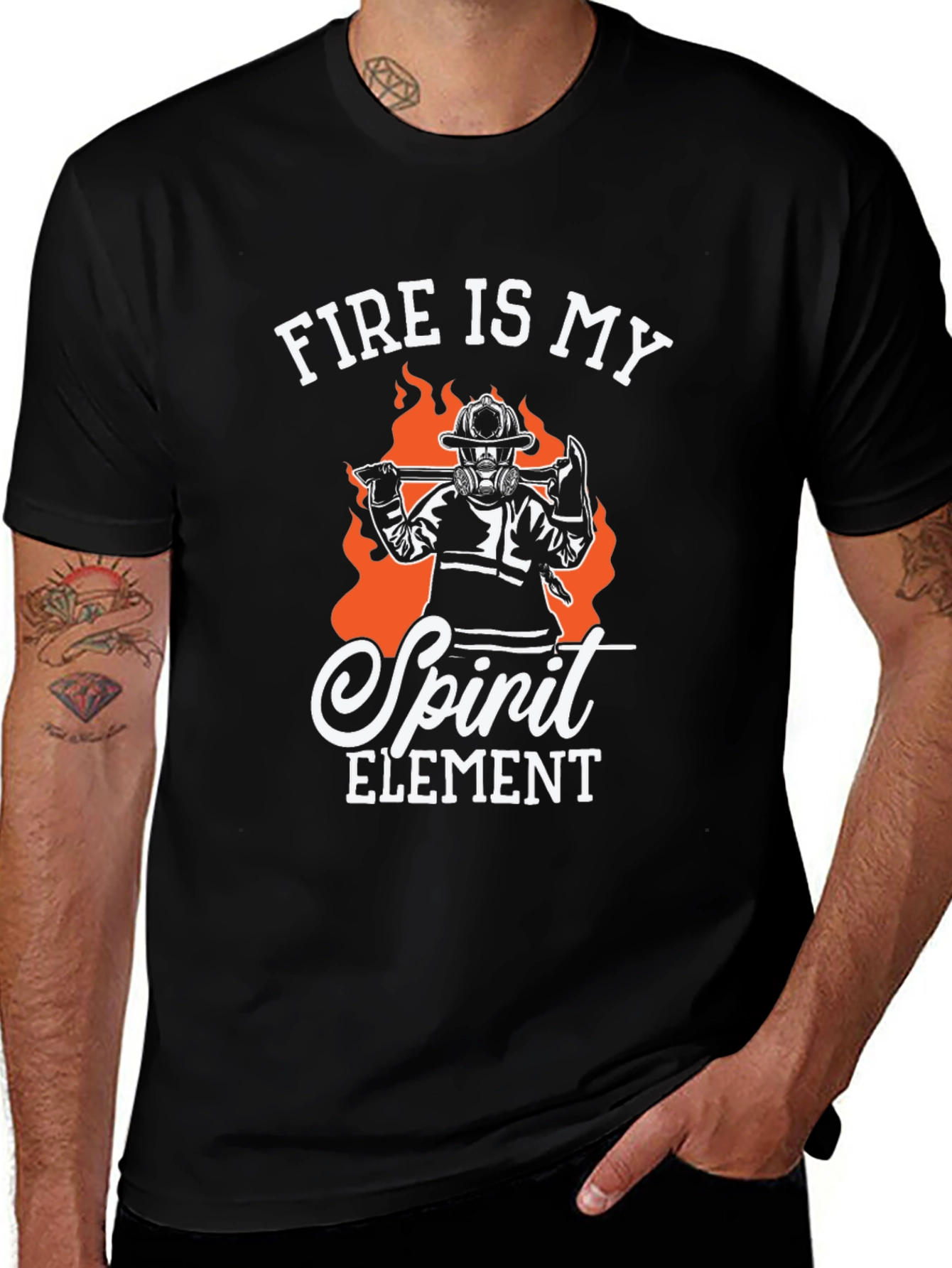 Camiseta Bombero - El fuego es mi elemento