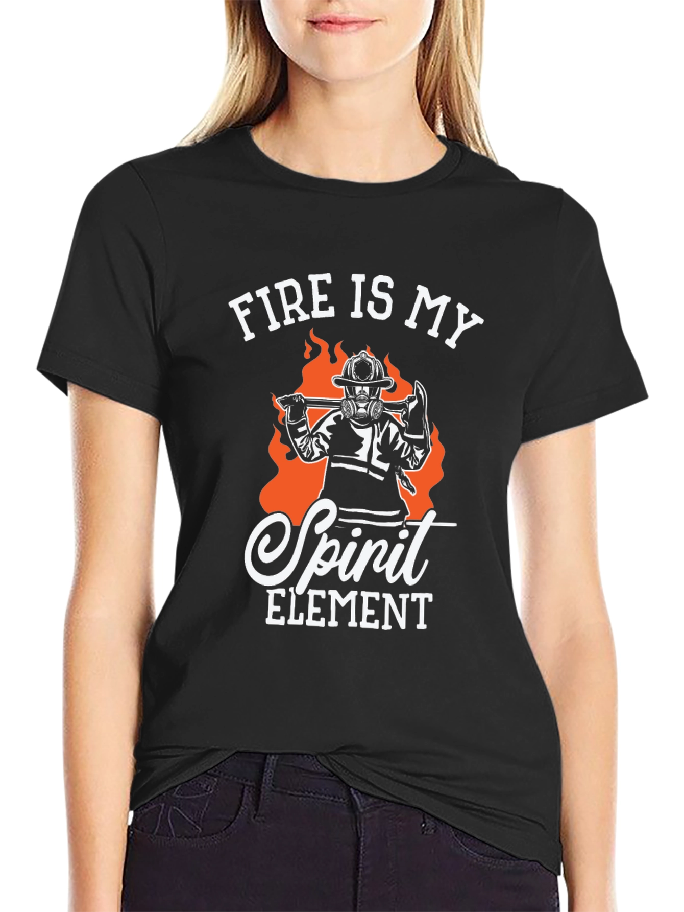 Camiseta Bombero - El fuego es mi elemento