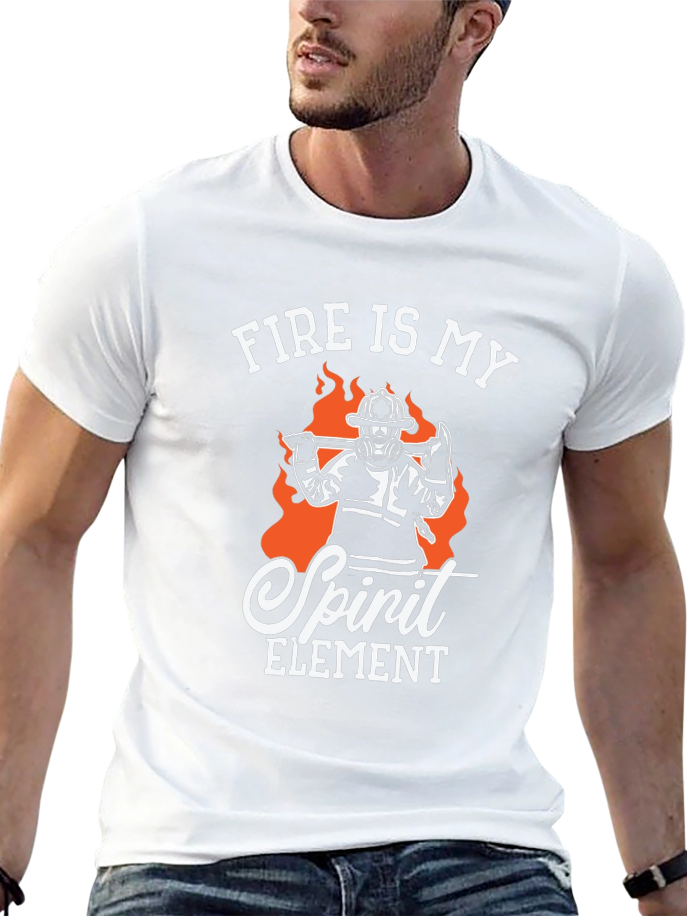 Camiseta Bombero - El fuego es mi elemento