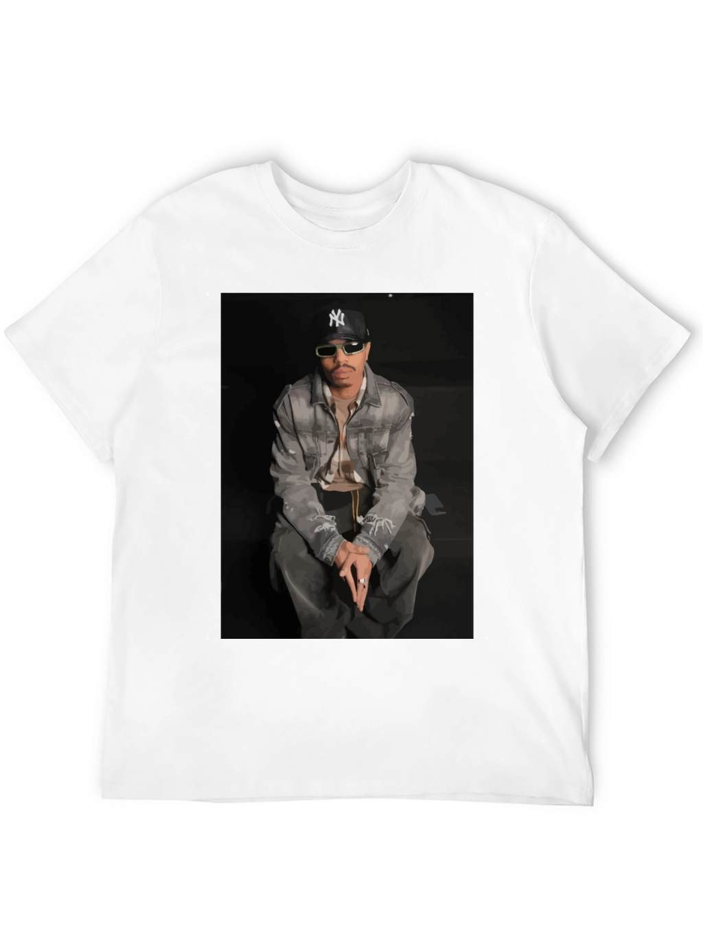 Camiseta Hombre Estampada Diseño Urbano