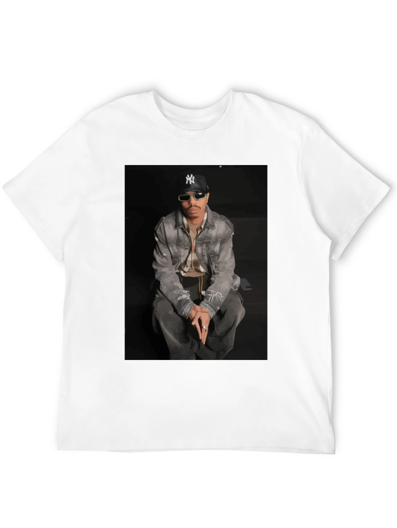 Camiseta Hombre Estampada Diseño Urbano