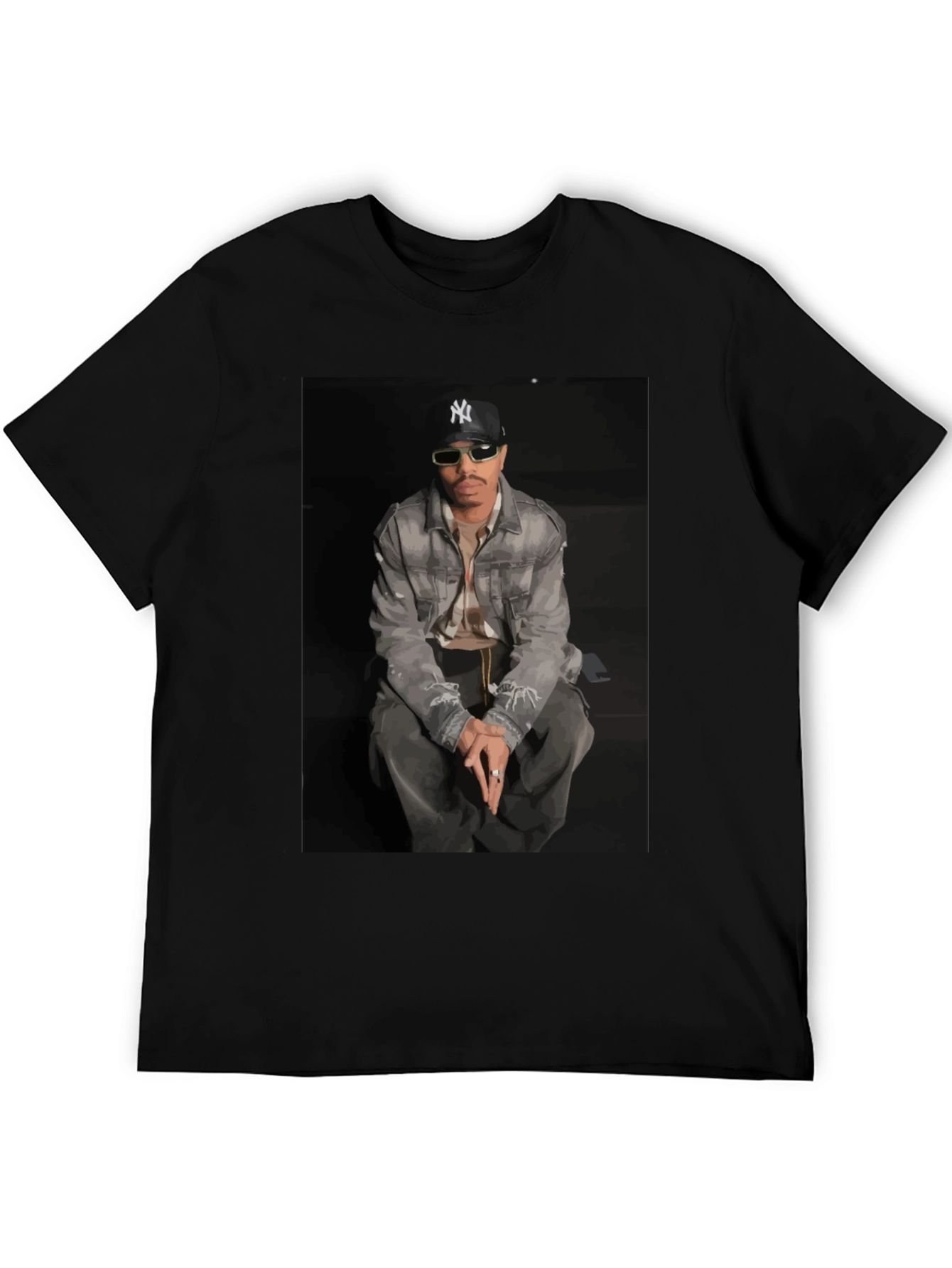 Camiseta Hombre Estampada Diseño Urbano