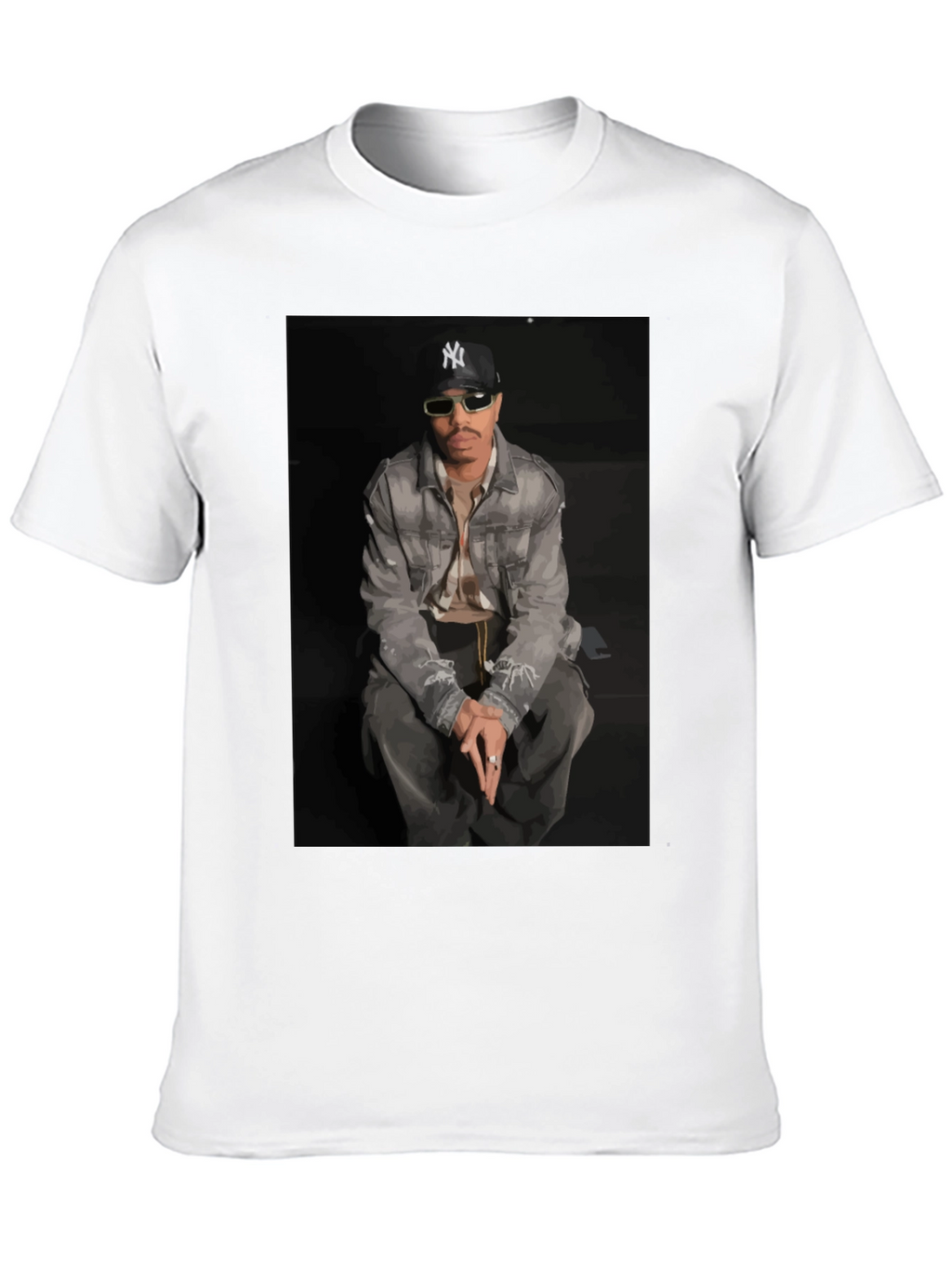 Camiseta Hombre Estampada Diseño Urbano