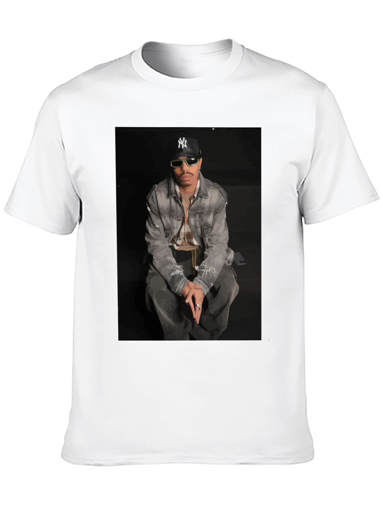 Camiseta Hombre Estampada Diseño Urbano