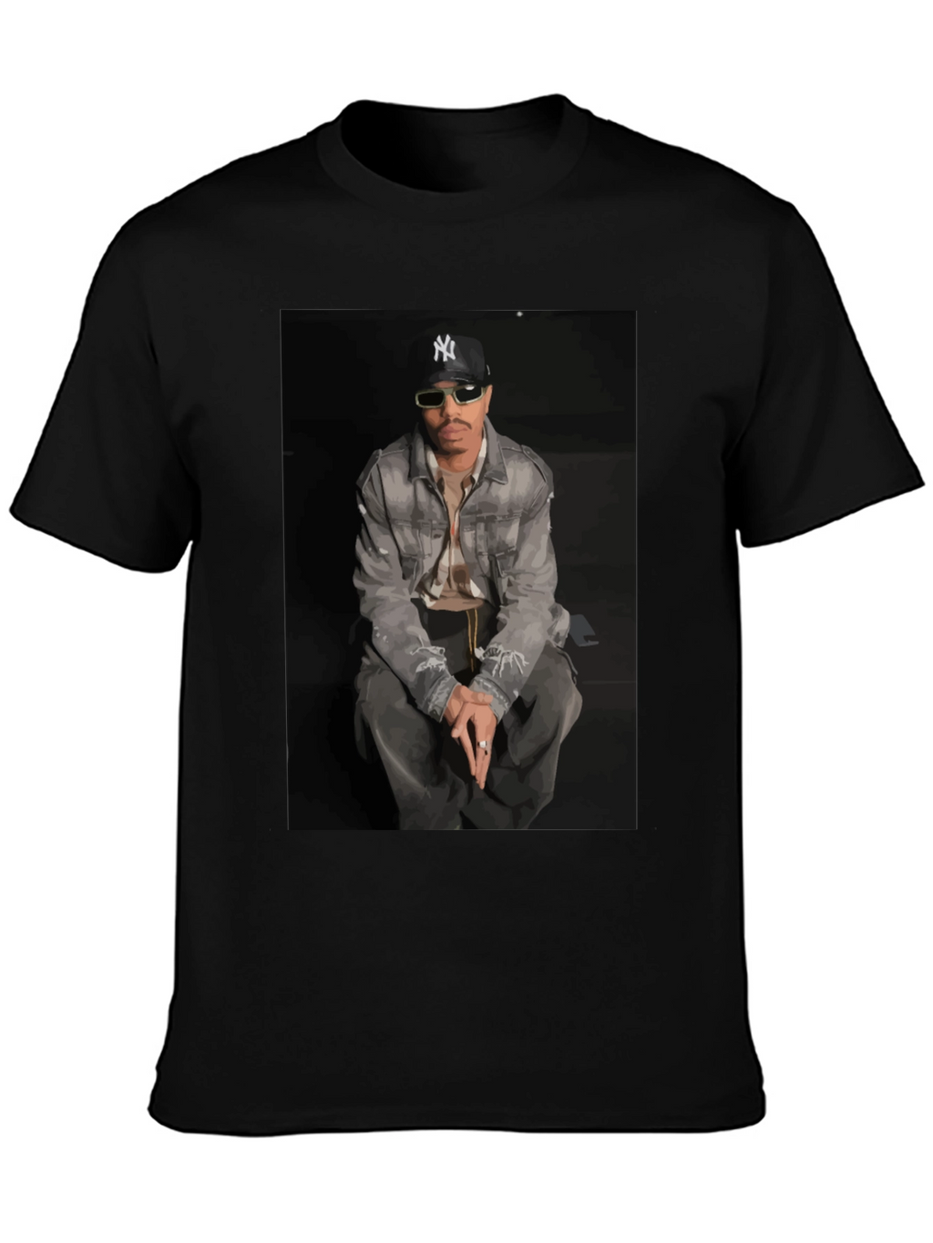 Camiseta Hombre Estampada Diseño Urbano
