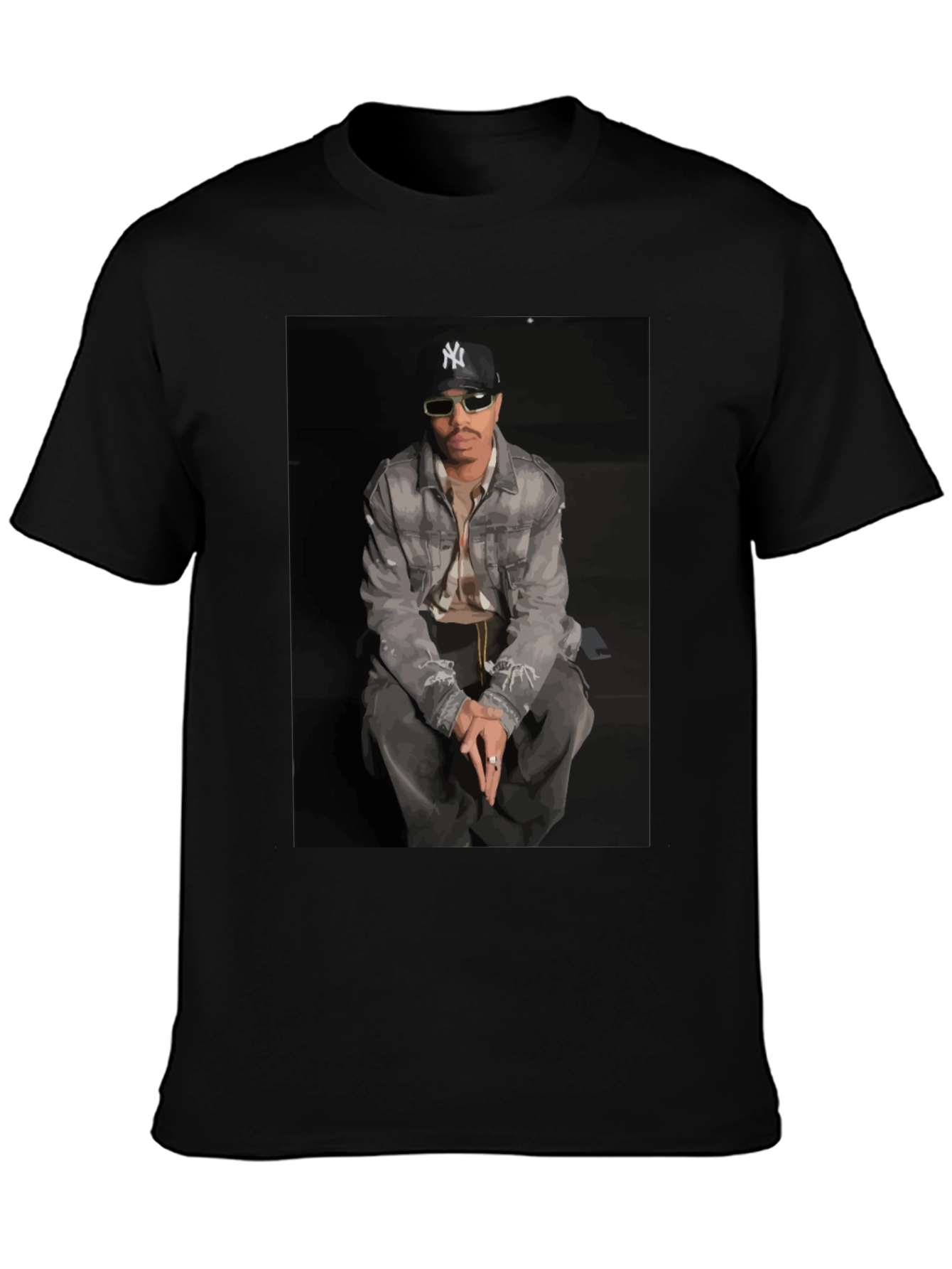 Camiseta Hombre Estampada Diseño Urbano