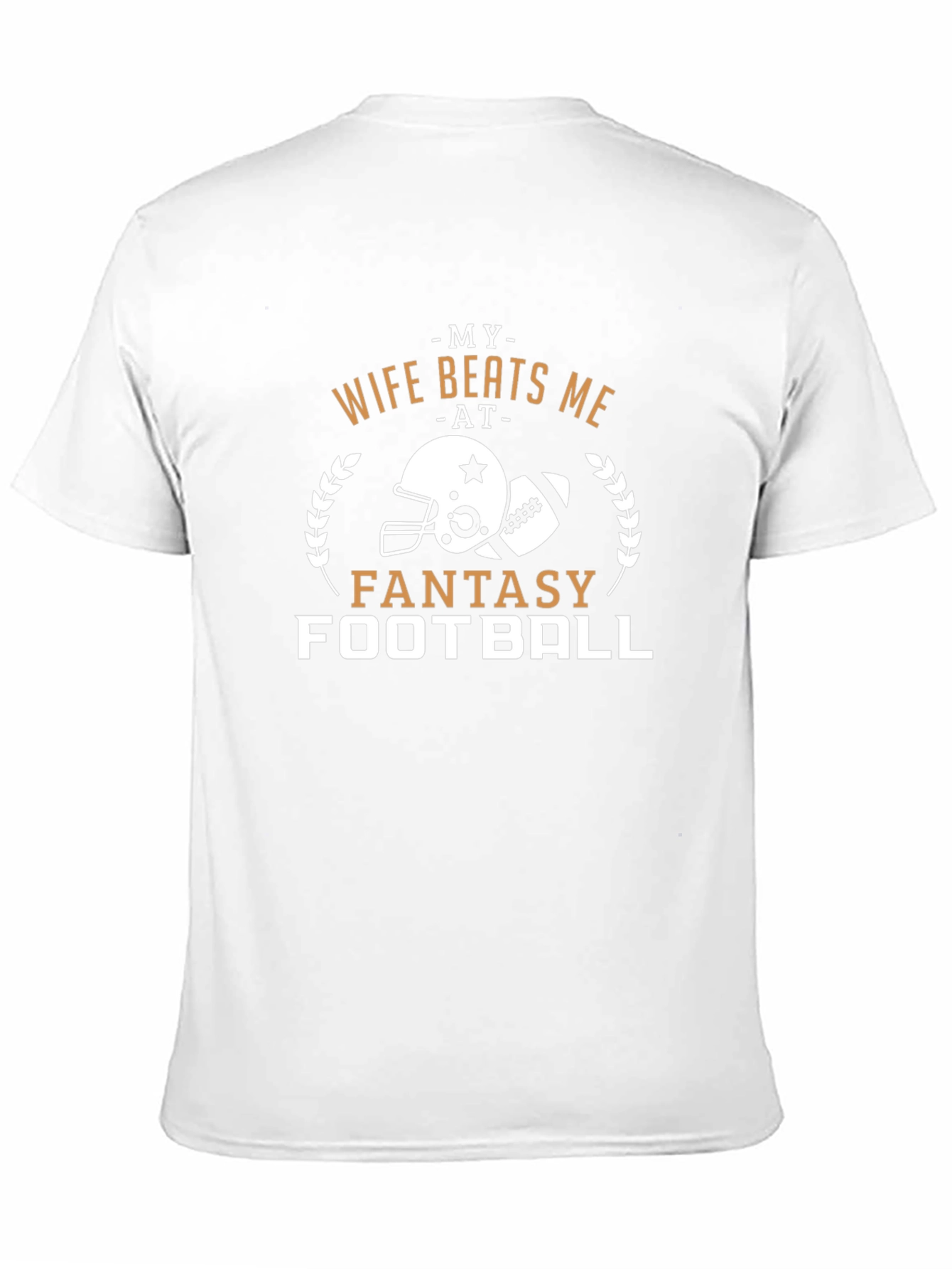 Camiseta Hombre Mi Esposa Me Gana en Fantasy Football