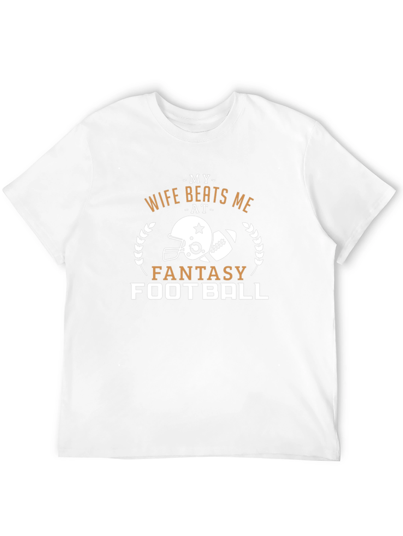 Camiseta Hombre Mi Esposa Me Gana en Fantasy Football