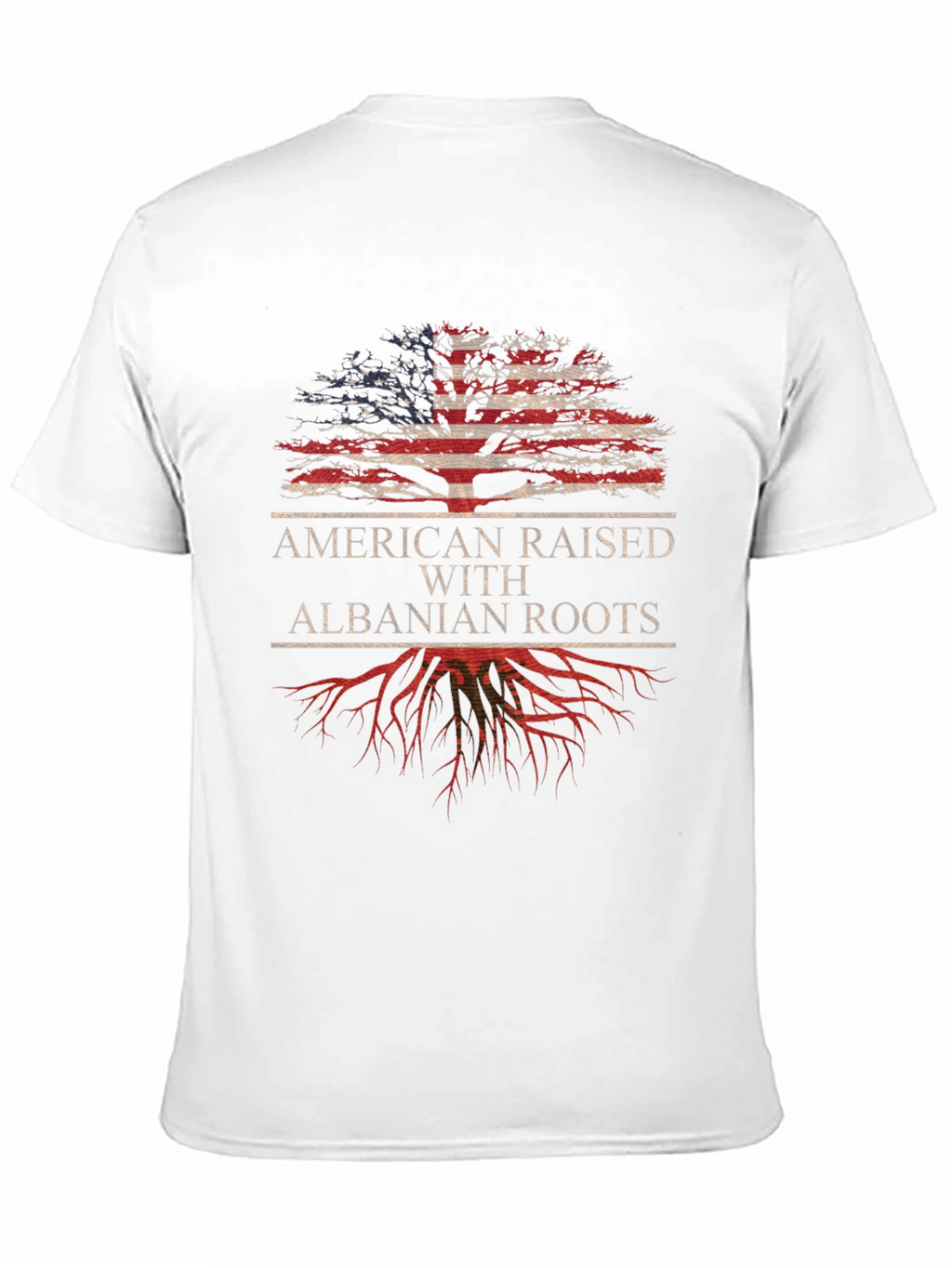 Camiseta Americana con Raíces Albanesas