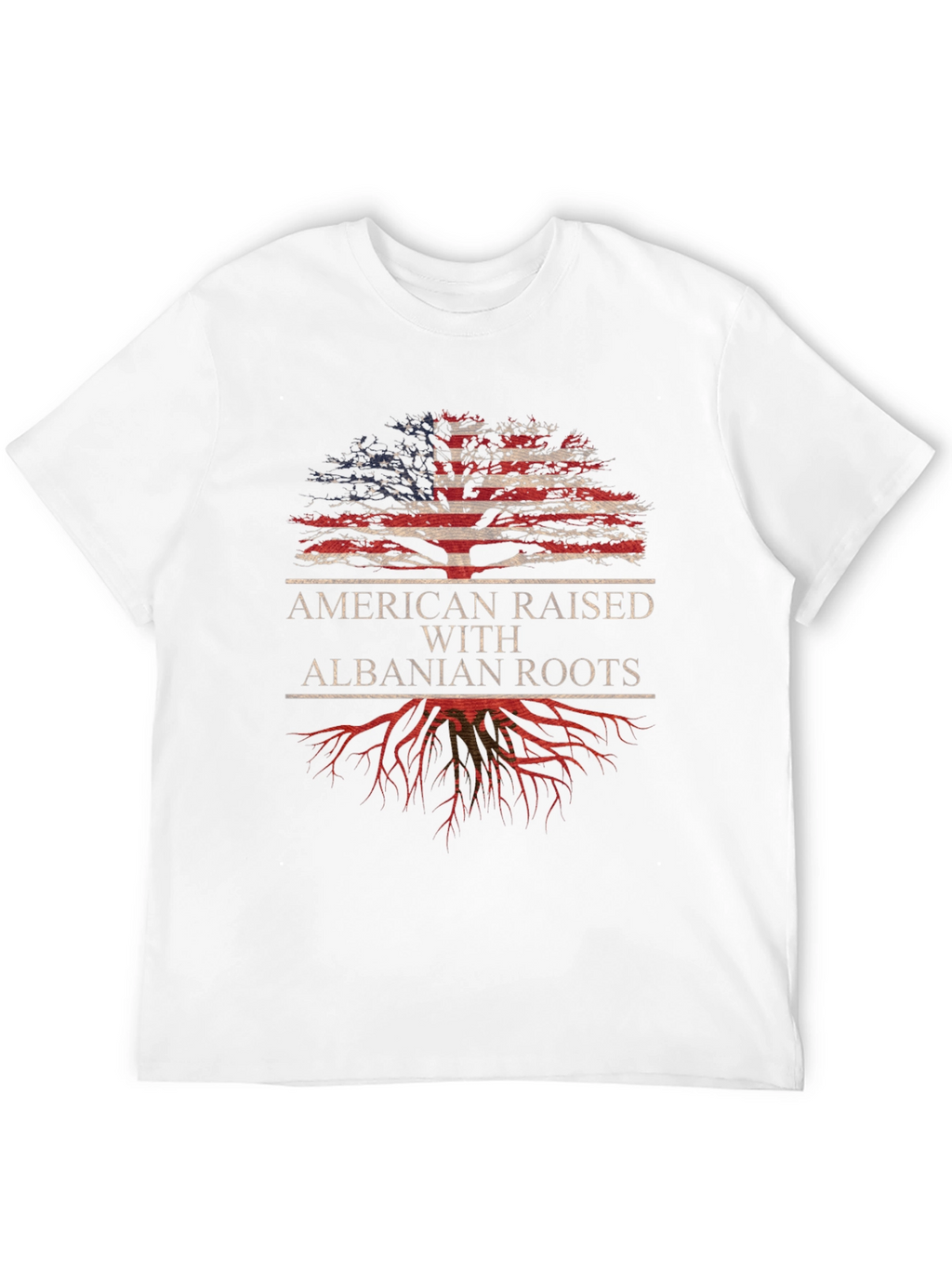 Camiseta Americana con Raíces Albanesas