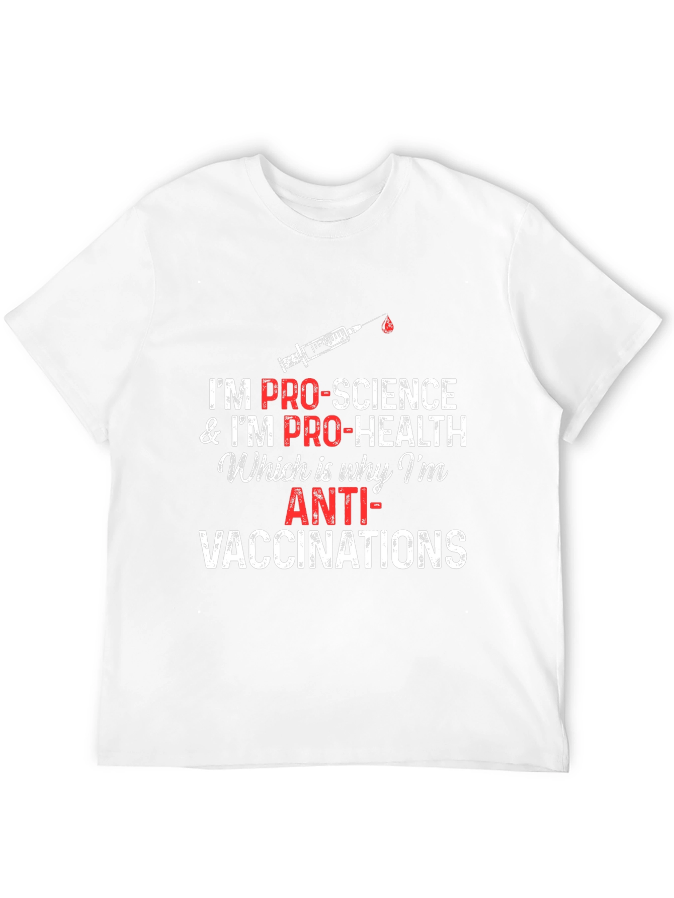 Camiseta Hombre Pro-Ciencia Anti-Vacunas