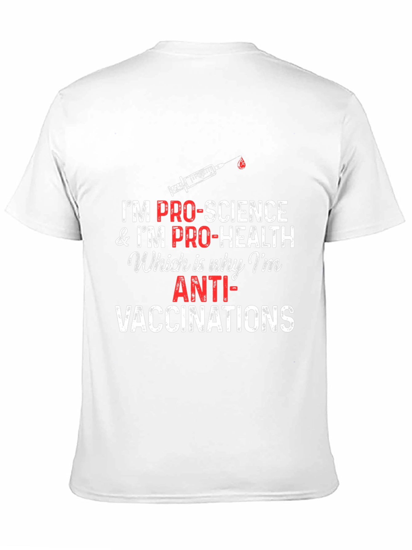Camiseta Hombre Pro-Ciencia Anti-Vacunas