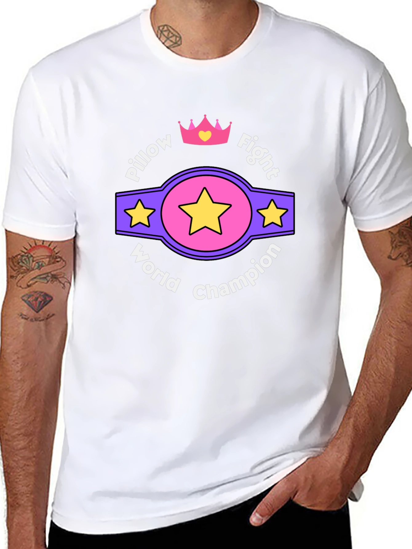 Camiseta Campeón Mundial de Pelea de Almohadas