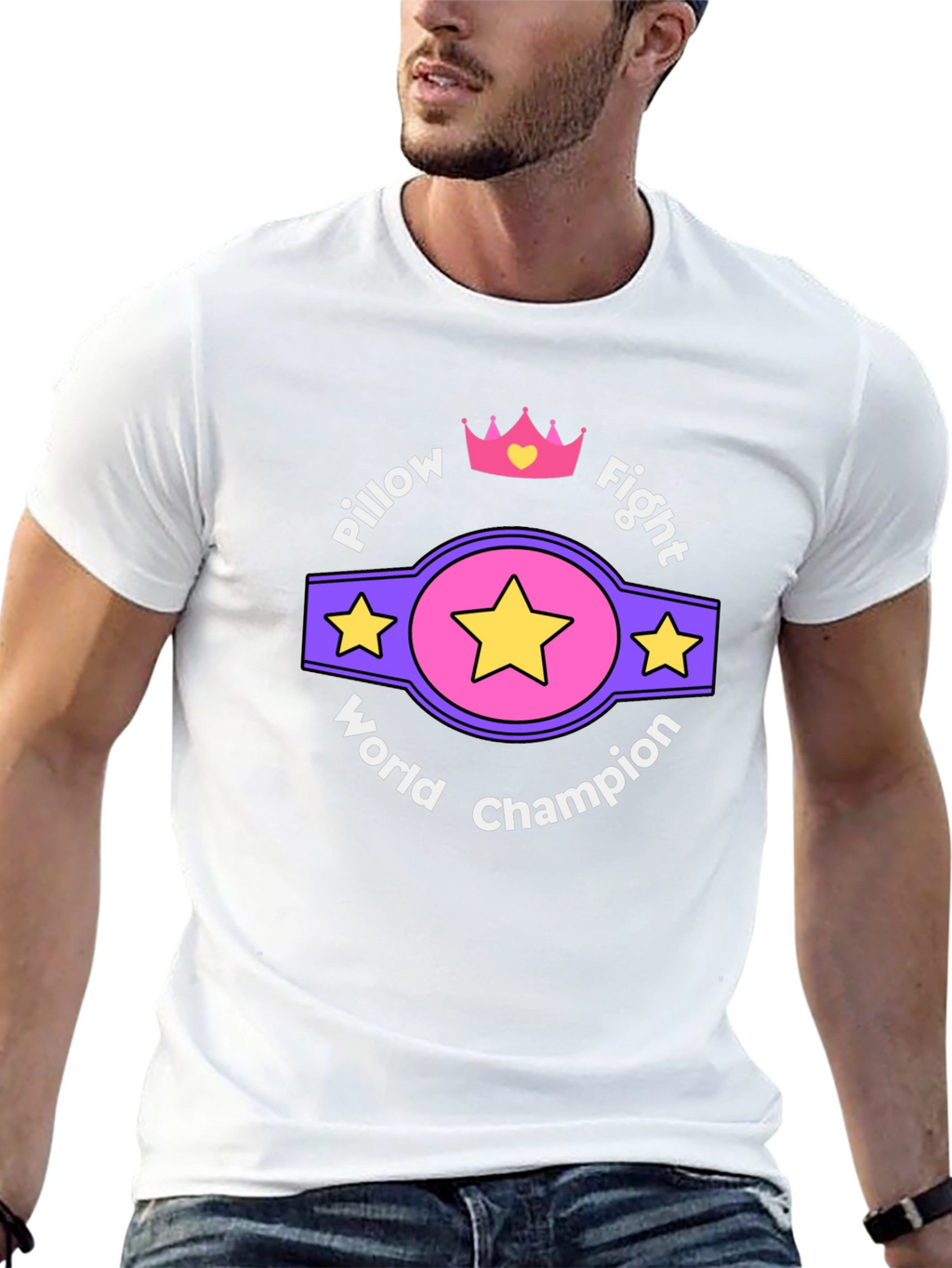 Camiseta Campeón Mundial de Pelea de Almohadas