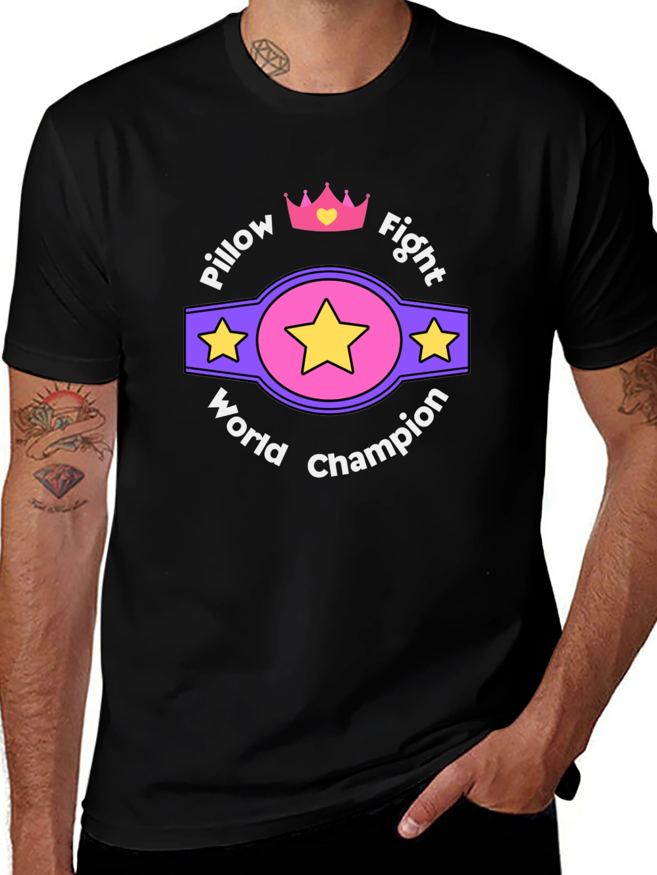 Camiseta Campeón Mundial de Pelea de Almohadas