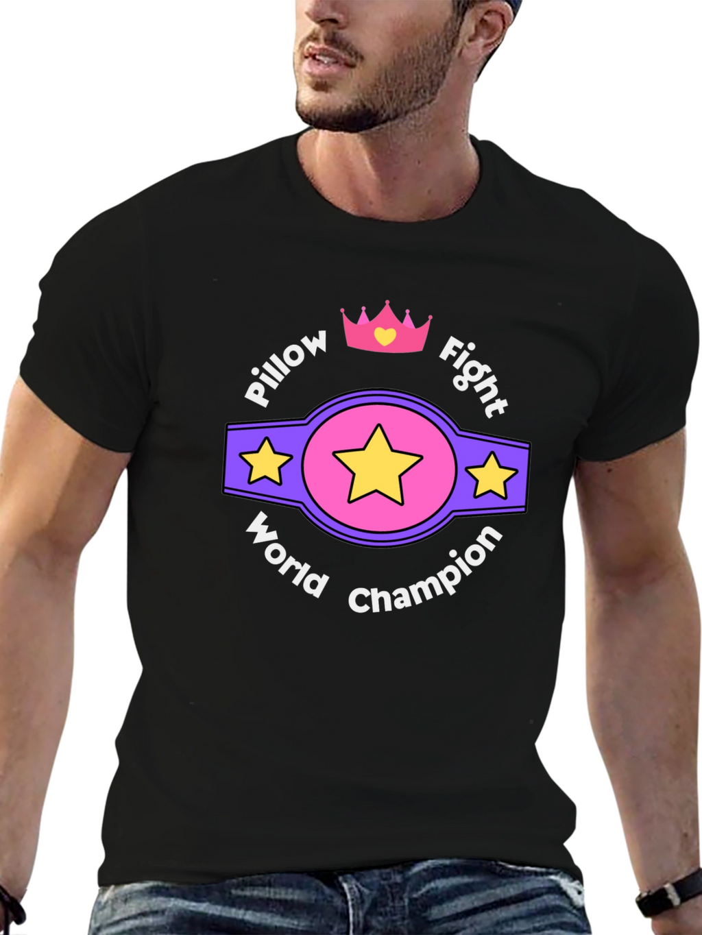 Camiseta Campeón Mundial de Pelea de Almohadas