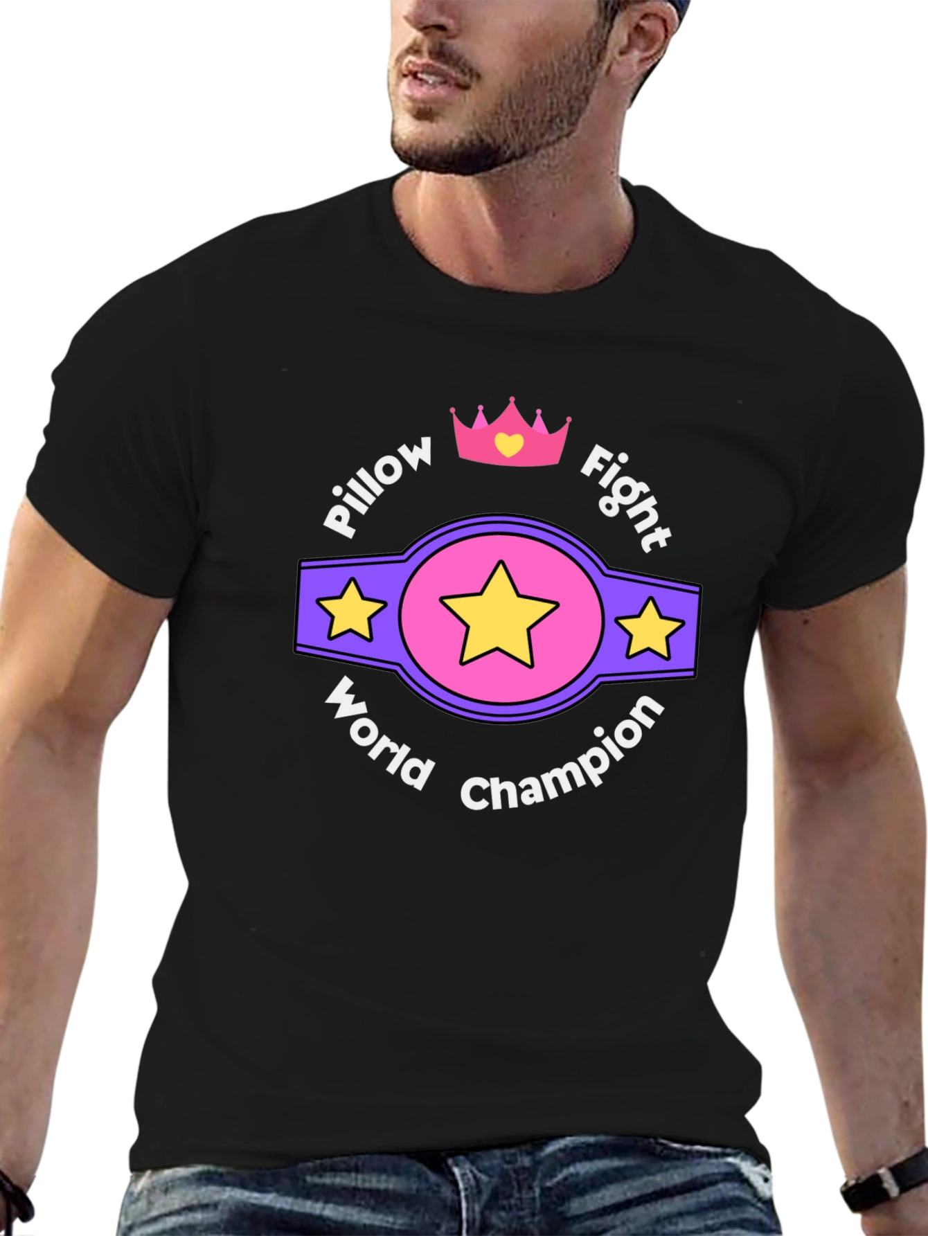 Camiseta Campeón Mundial de Pelea de Almohadas