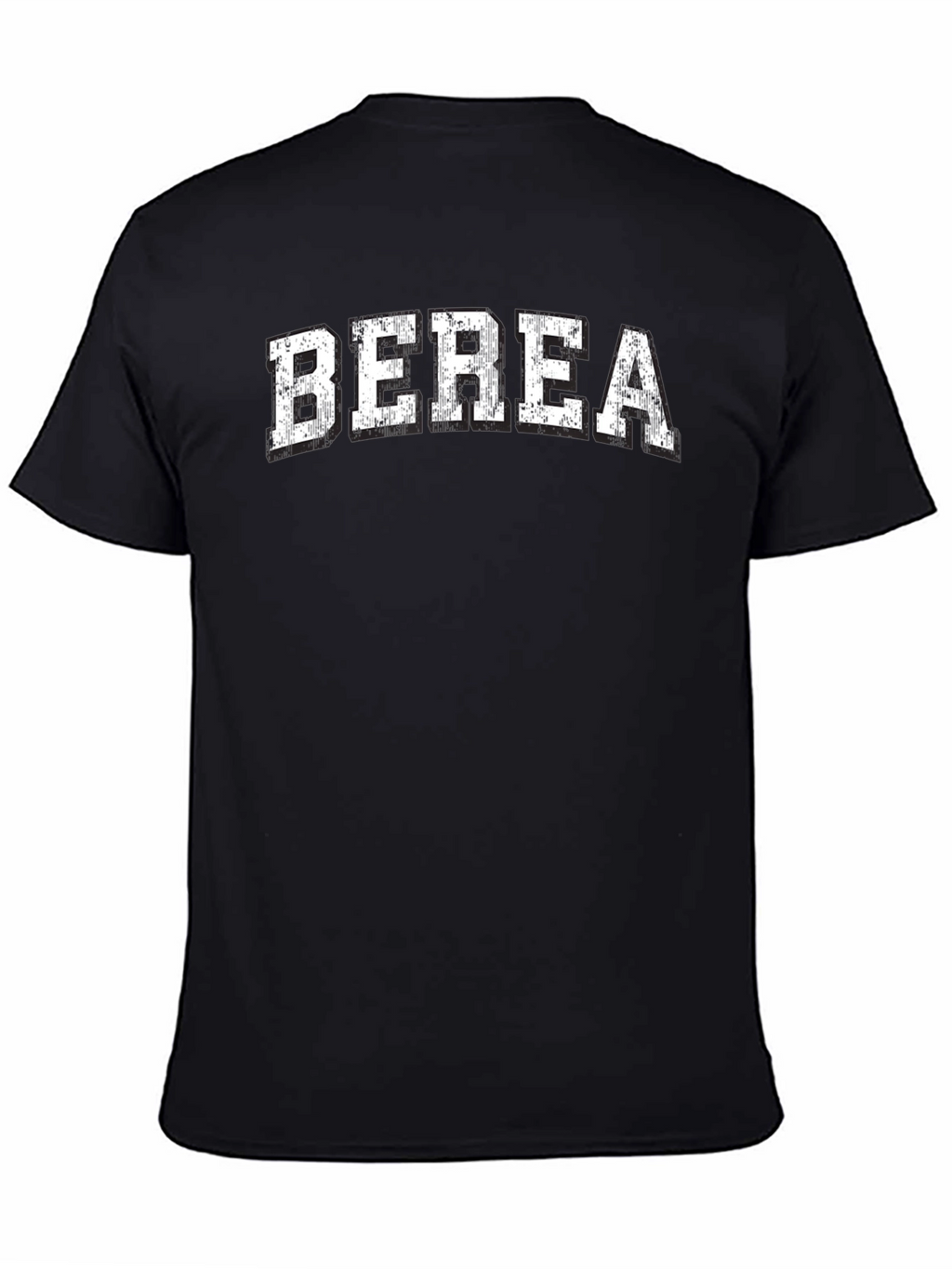 Camiseta Berea Clásica Negra Algodón para Hombre