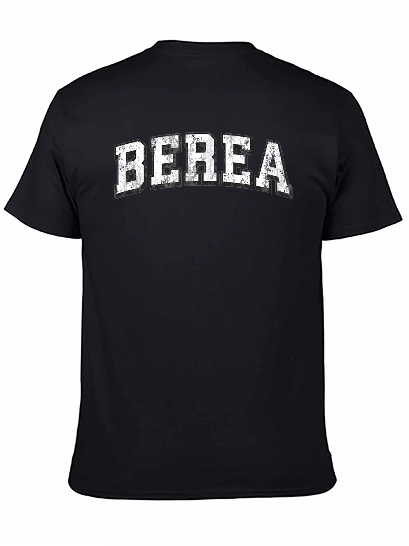 Camiseta Berea Clásica Negra Algodón para Hombre
