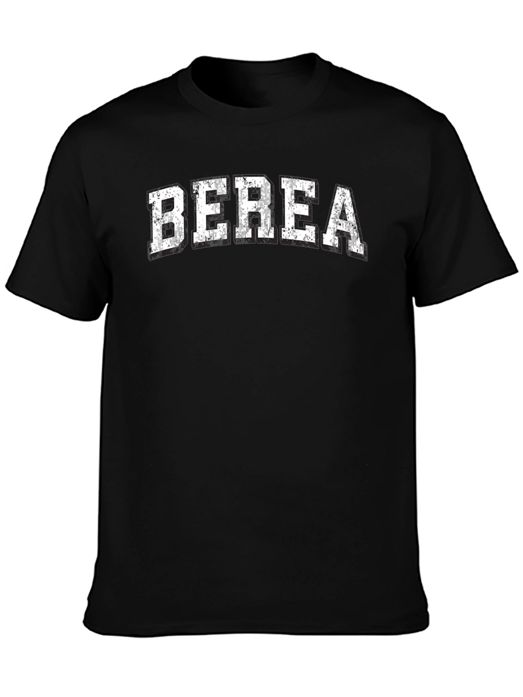 Camiseta Berea Clásica Negra Algodón para Hombre