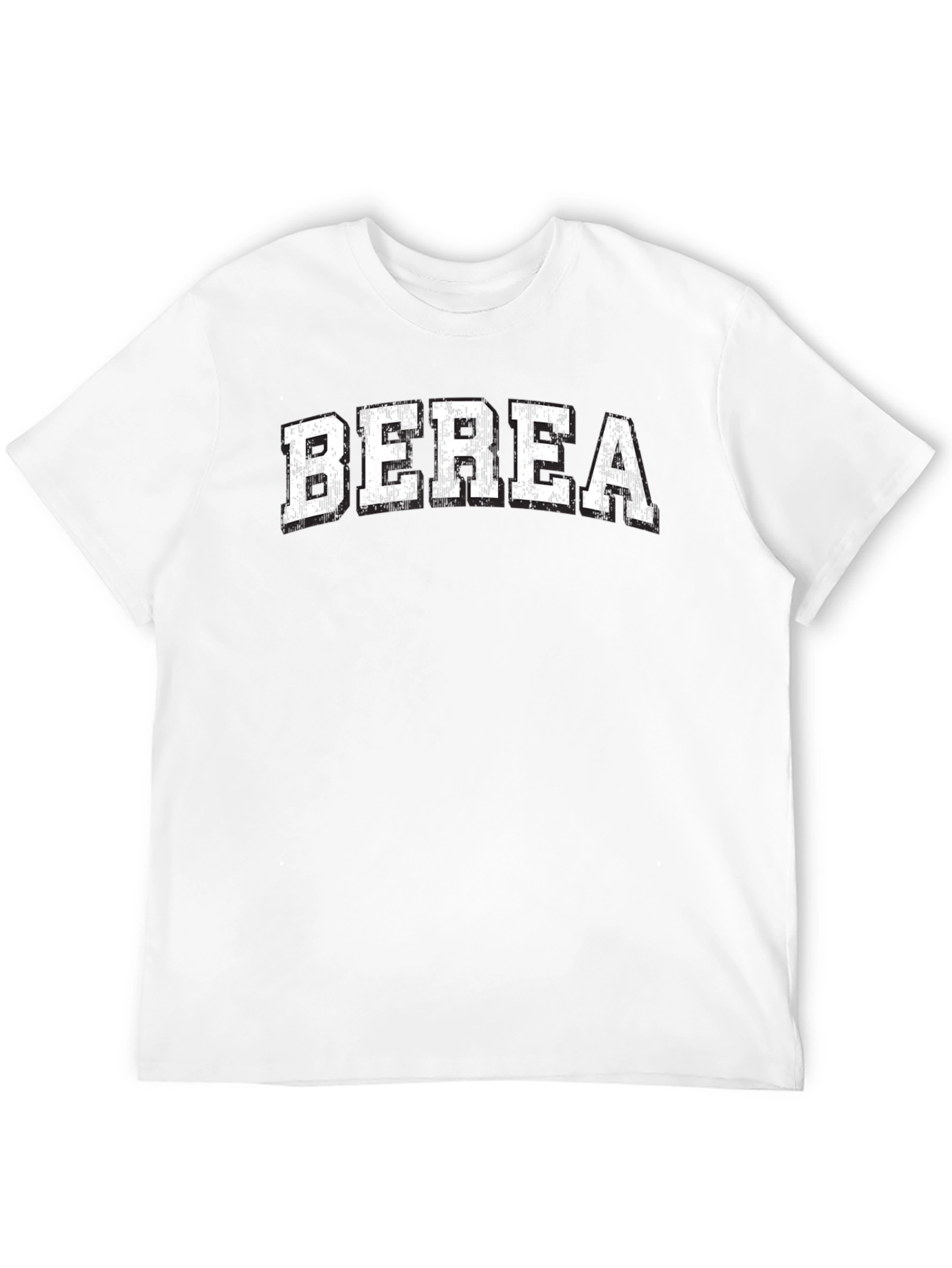 Camiseta Berea Clásica Negra Algodón para Hombre