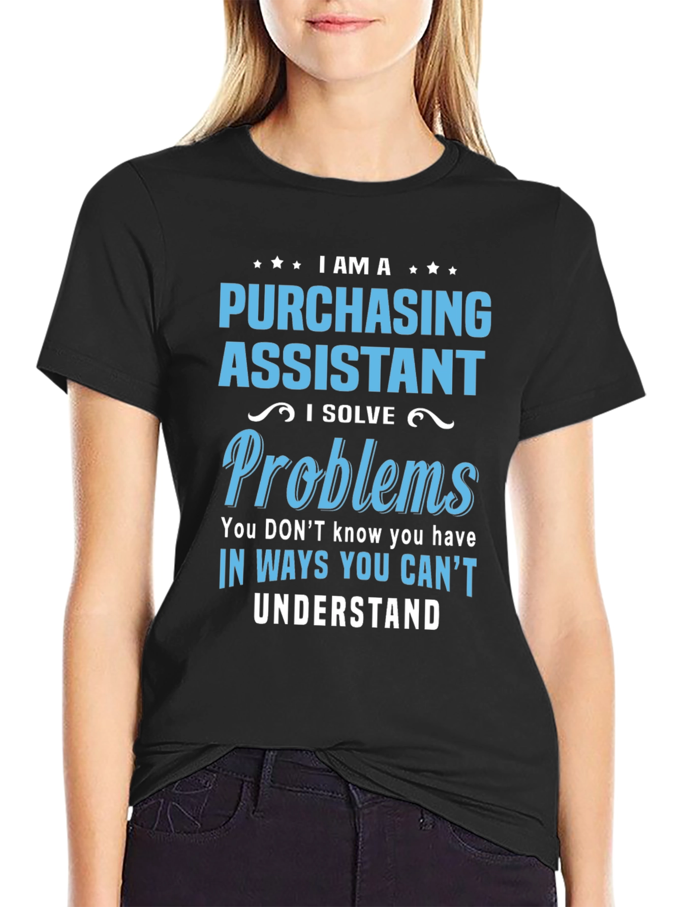 Camiseta de Asistente de Compras que Resuelve Problemas