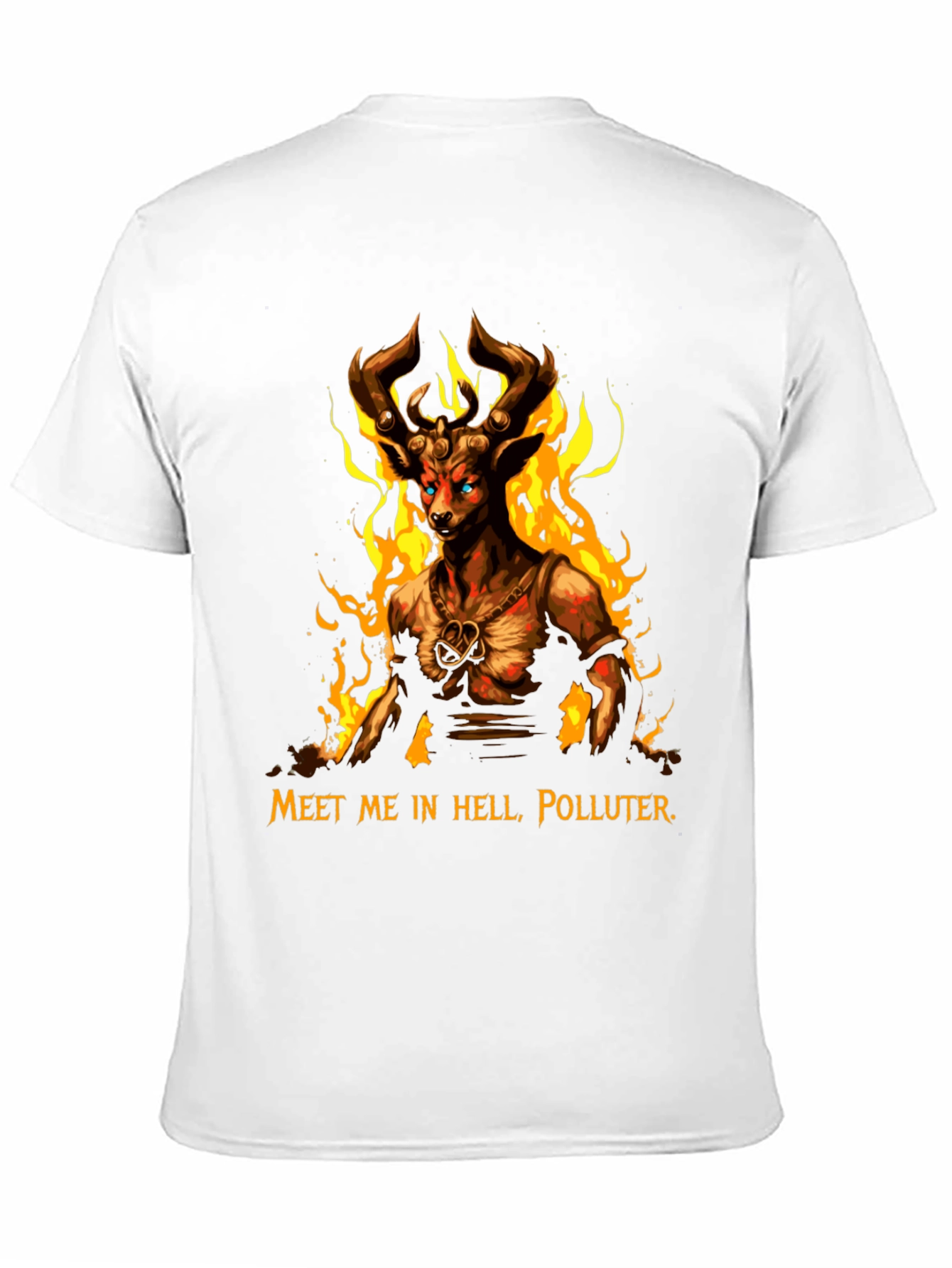 Camiseta Hombre: Ciervo Infernal - Encuentro en el Infierno