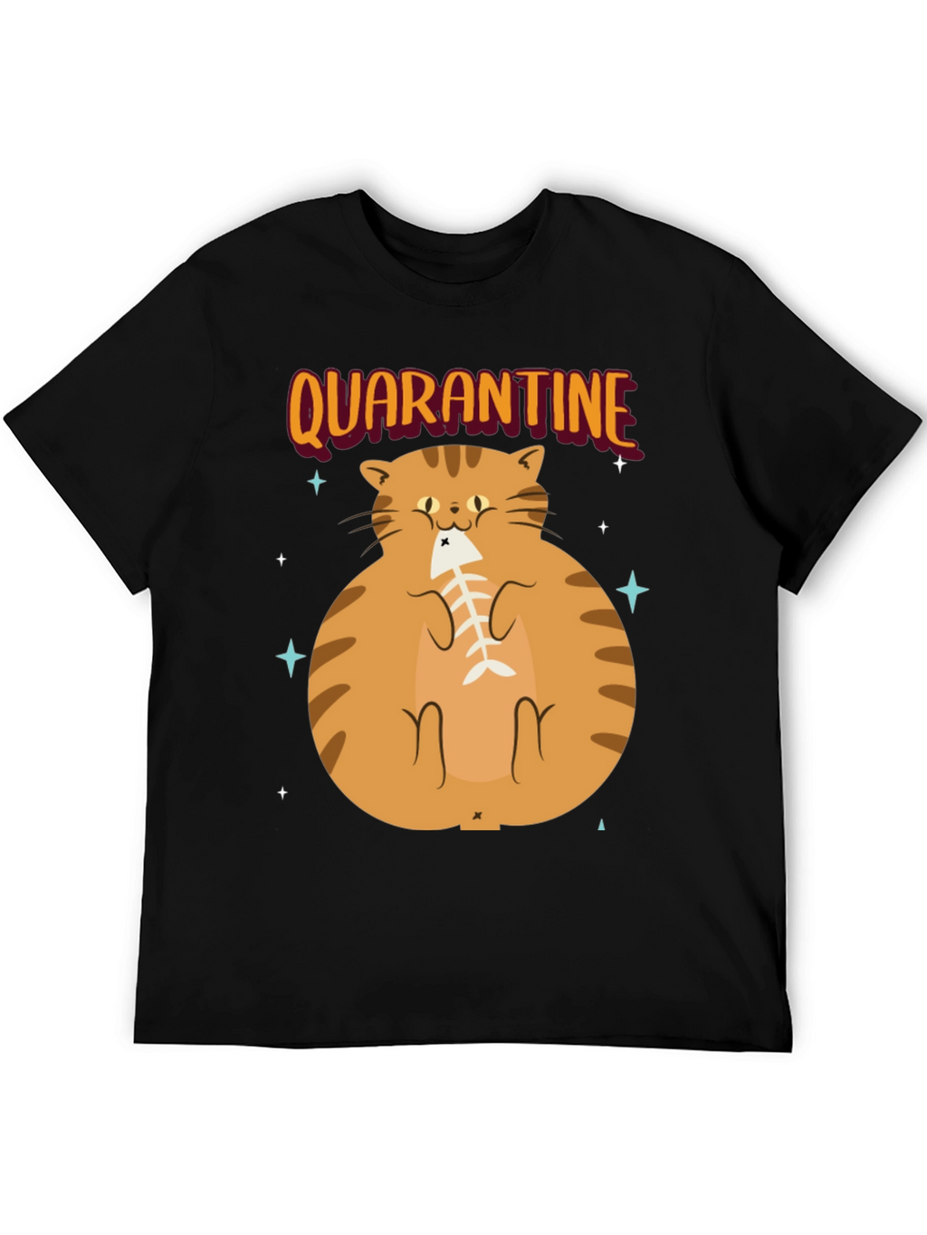 Camiseta con Gato en Cuarentena