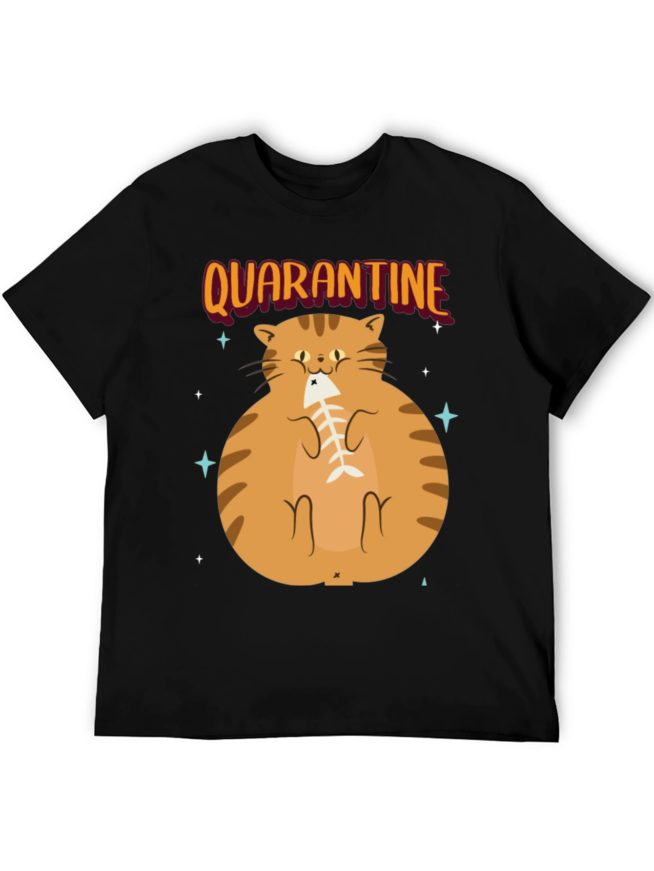 Camiseta con Gato en Cuarentena