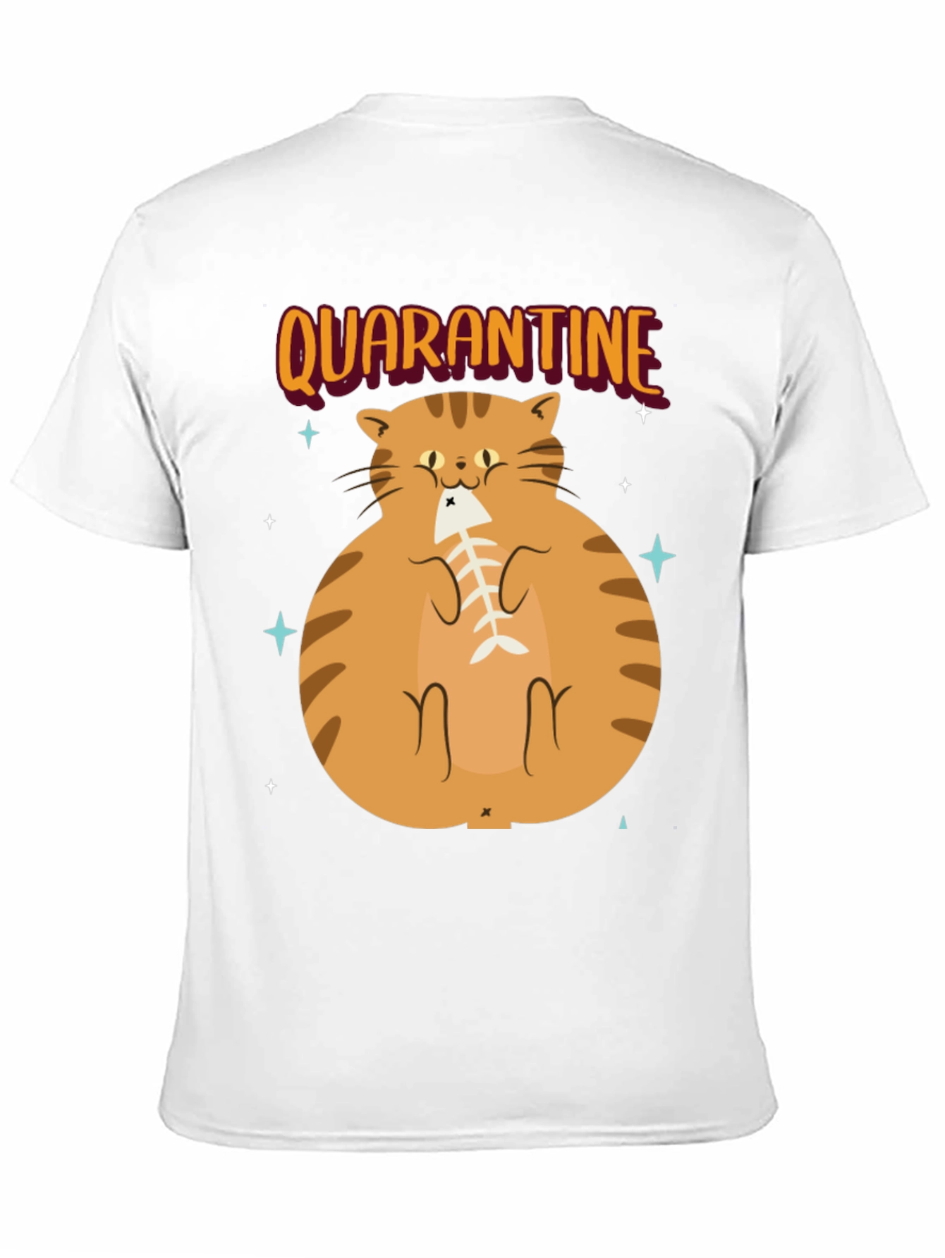 Camiseta con Gato en Cuarentena