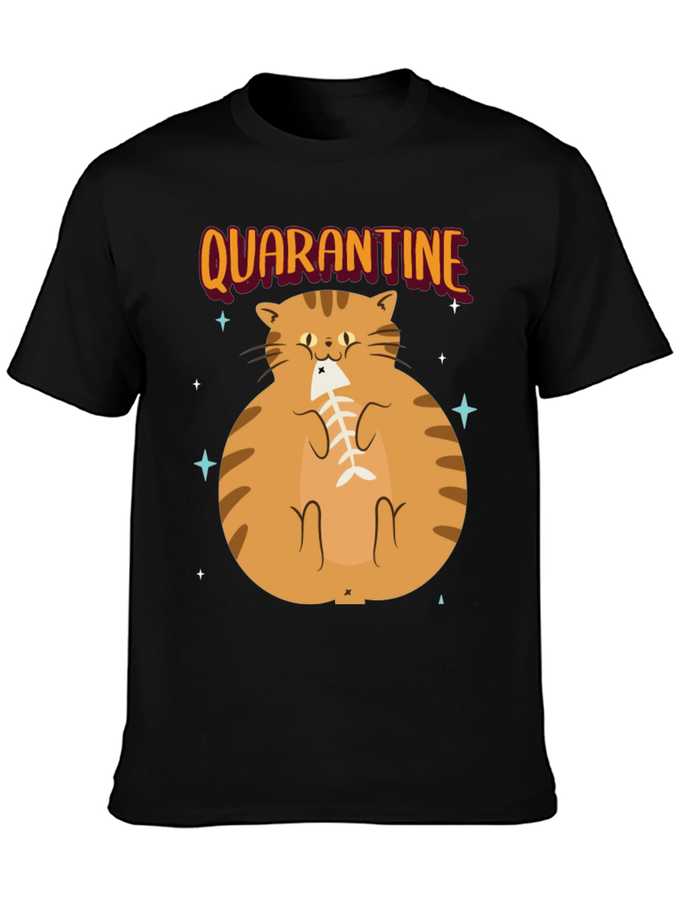 Camiseta con Gato en Cuarentena