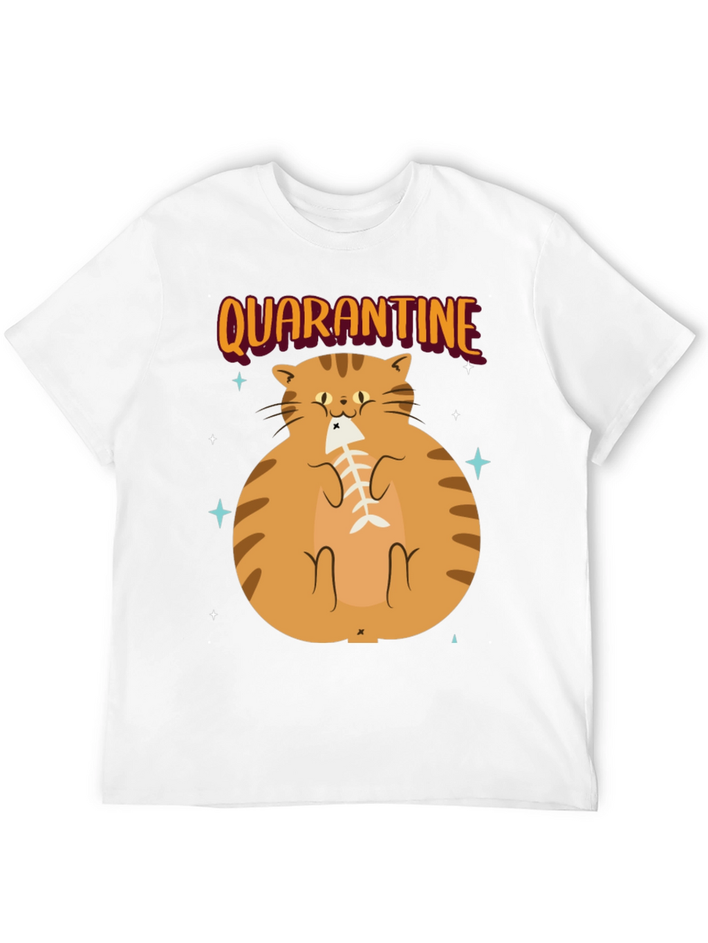 Camiseta con Gato en Cuarentena