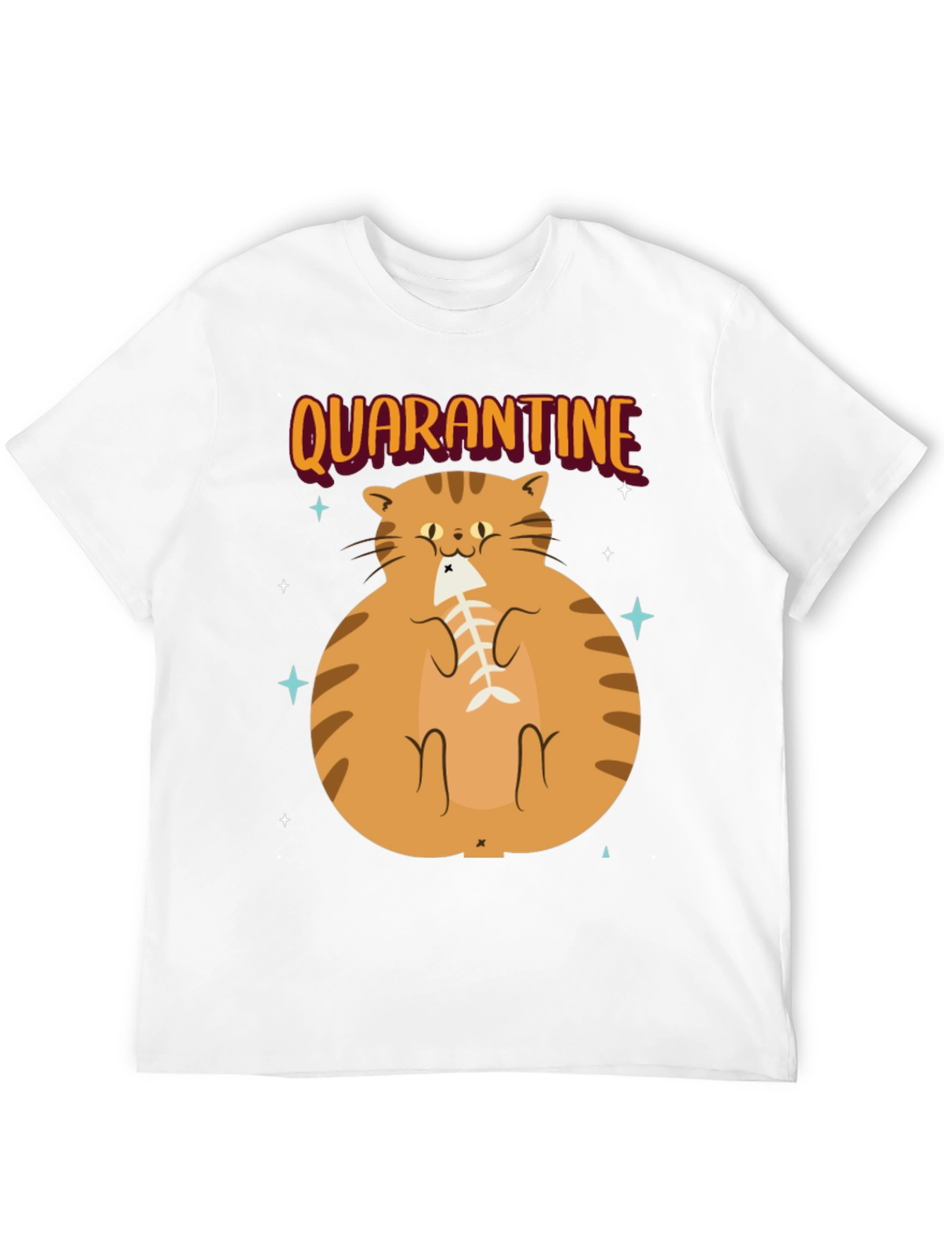 Camiseta con Gato en Cuarentena