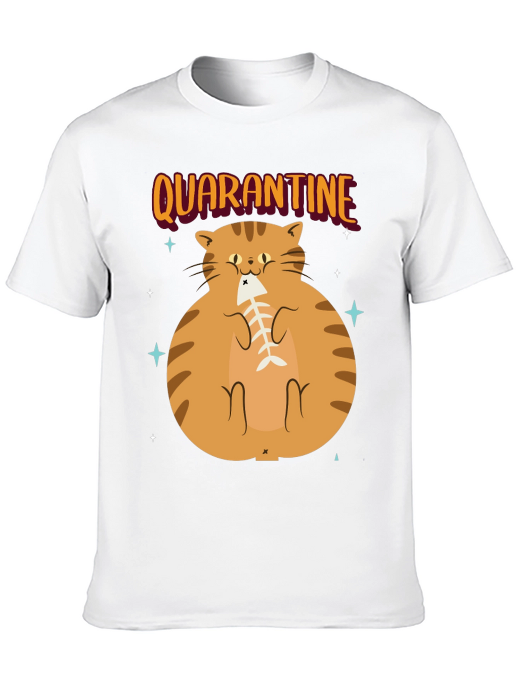 Camiseta con Gato en Cuarentena