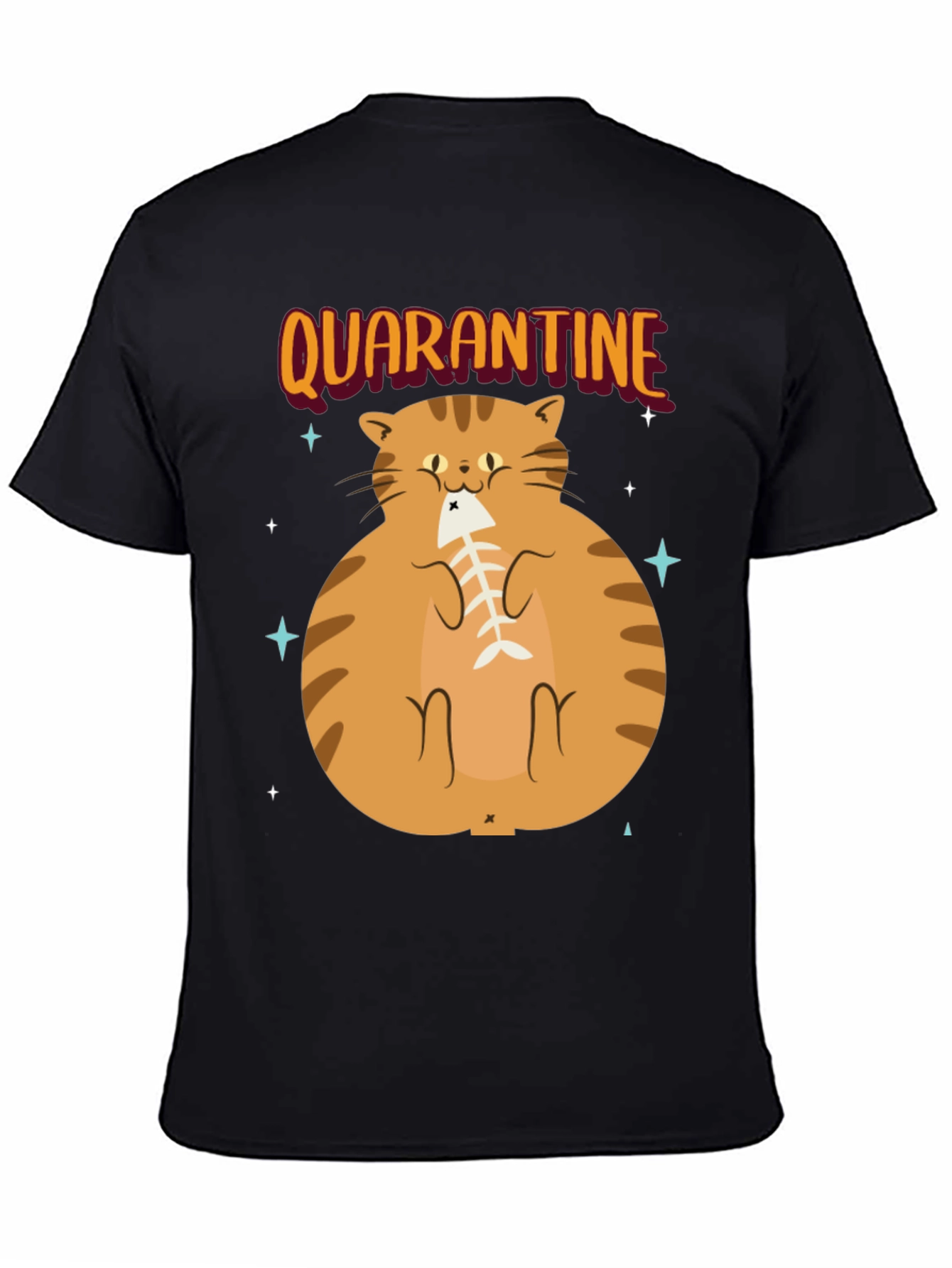 Camiseta con Gato en Cuarentena