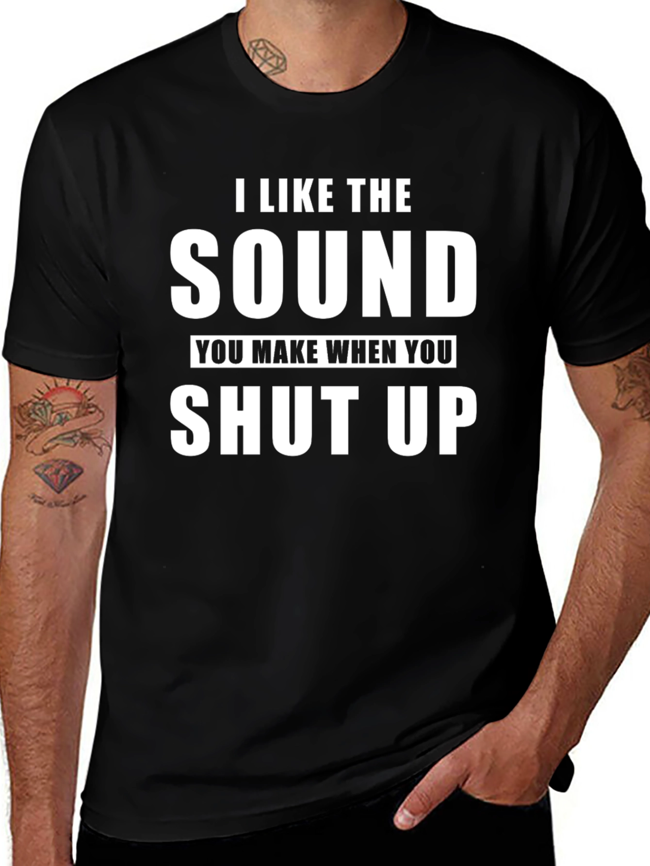 Camiseta con frase divertida: Me gusta el sonido