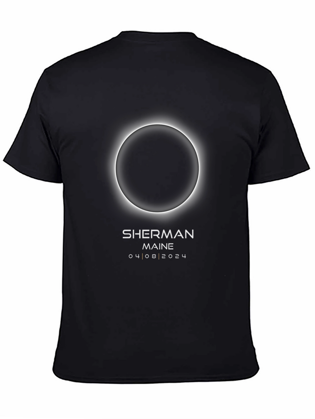 Camiseta Eclipse Solar Sherman Maine 2024