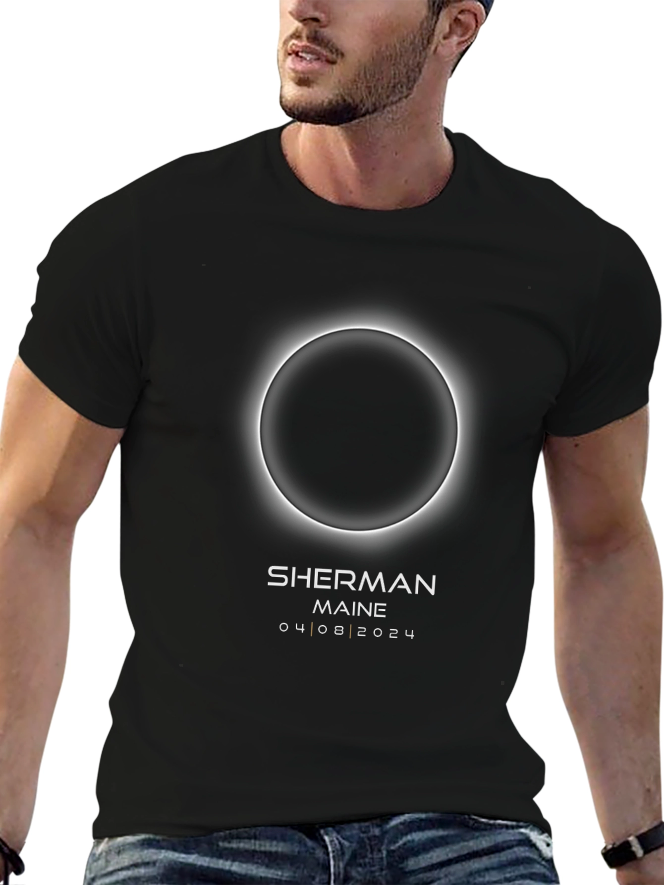 Camiseta Eclipse Solar Sherman Maine 2024